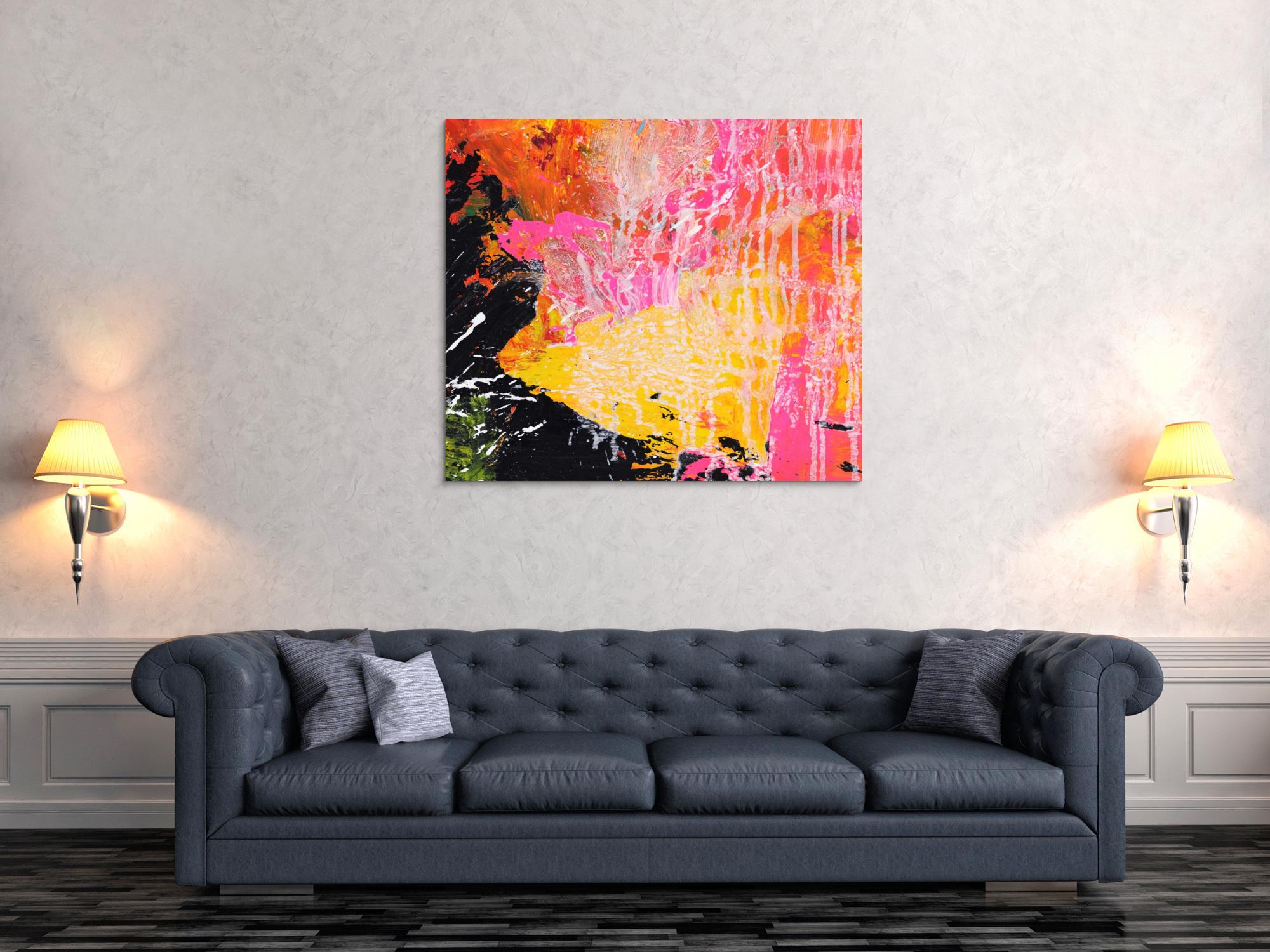 Abstraktes Bild auf Leinwand