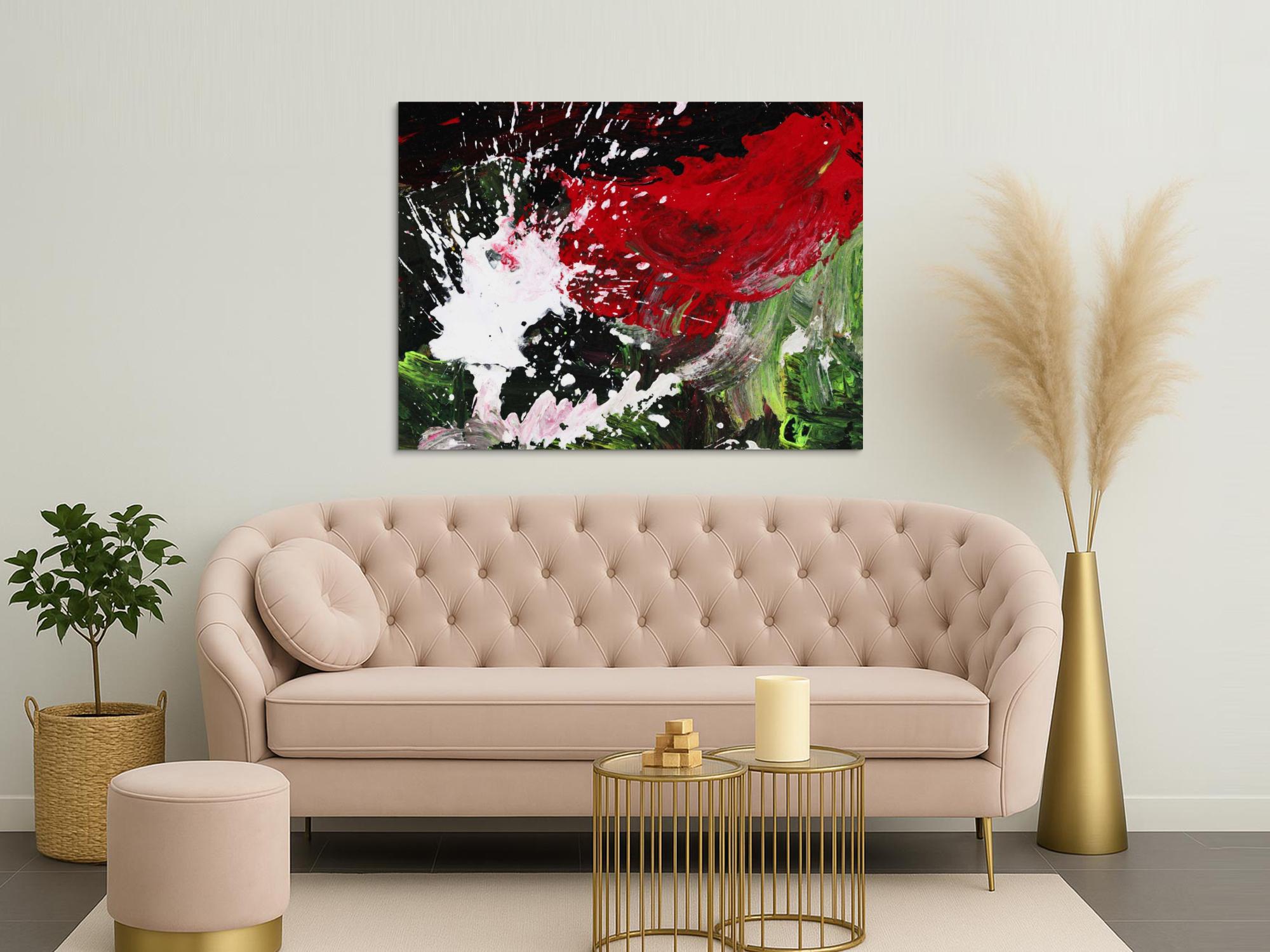 Abstraktes Bild auf Leinwand