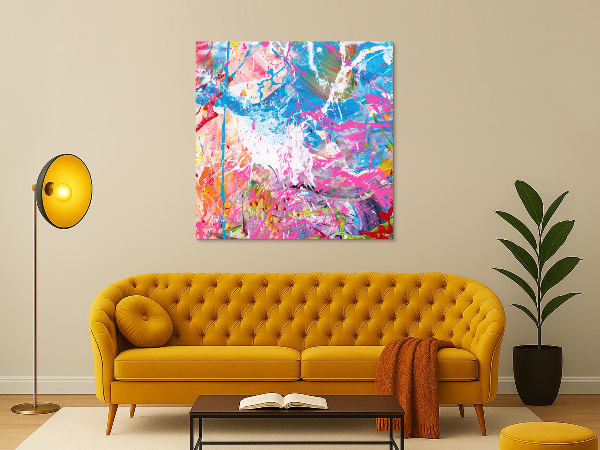 Abstraktes Bild auf Leinwand