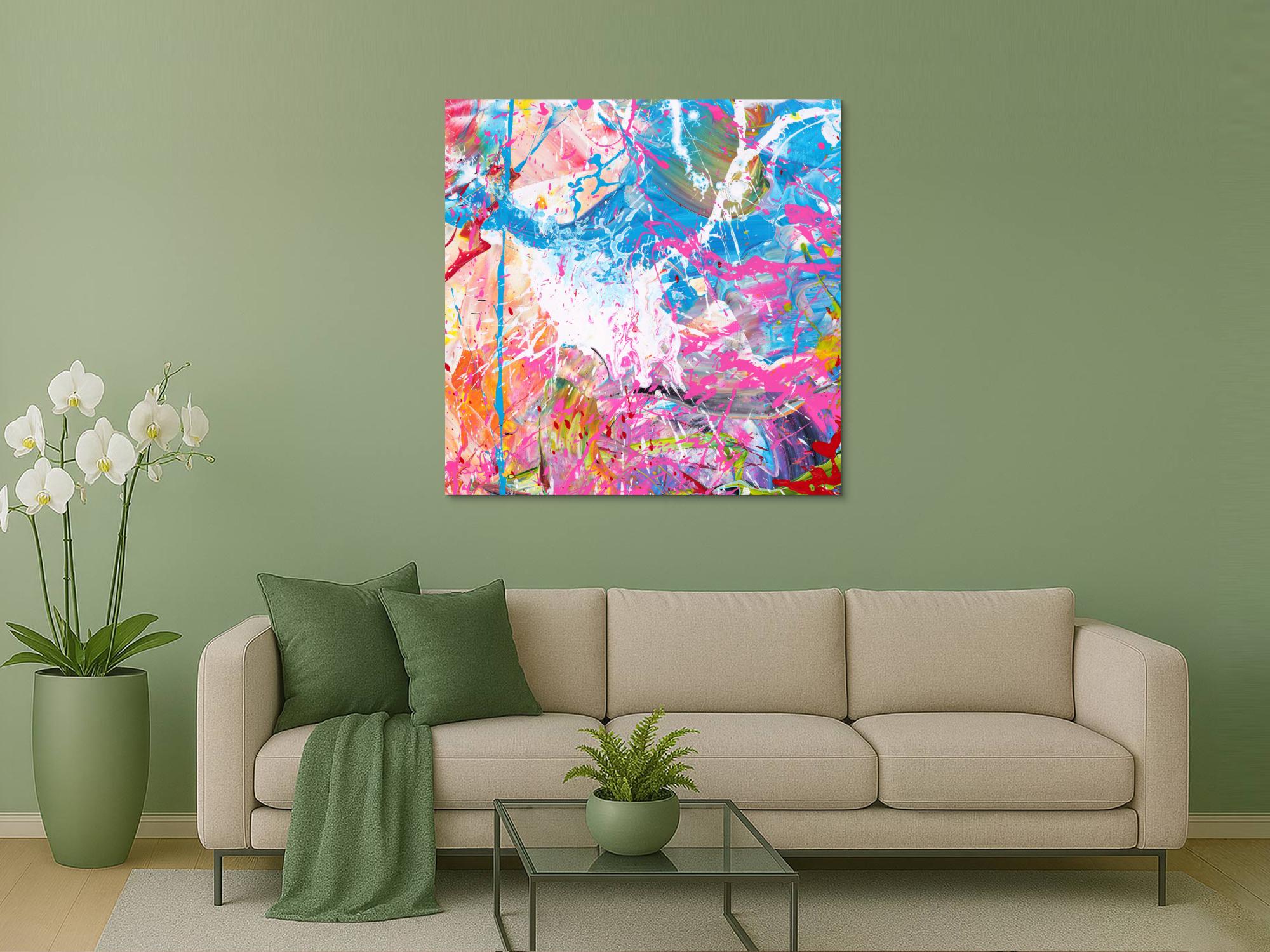 Abstraktes Bild auf Leinwand