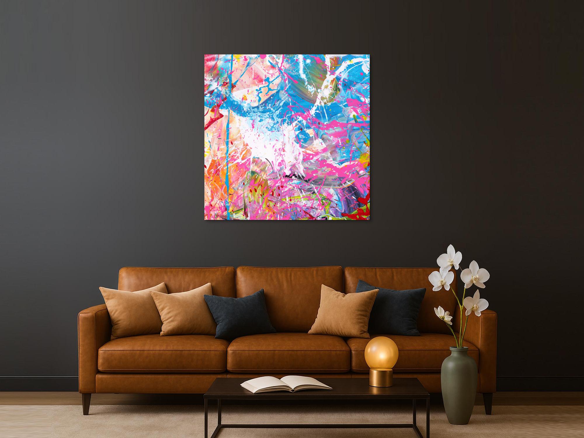 Abstraktes Bild auf Leinwand