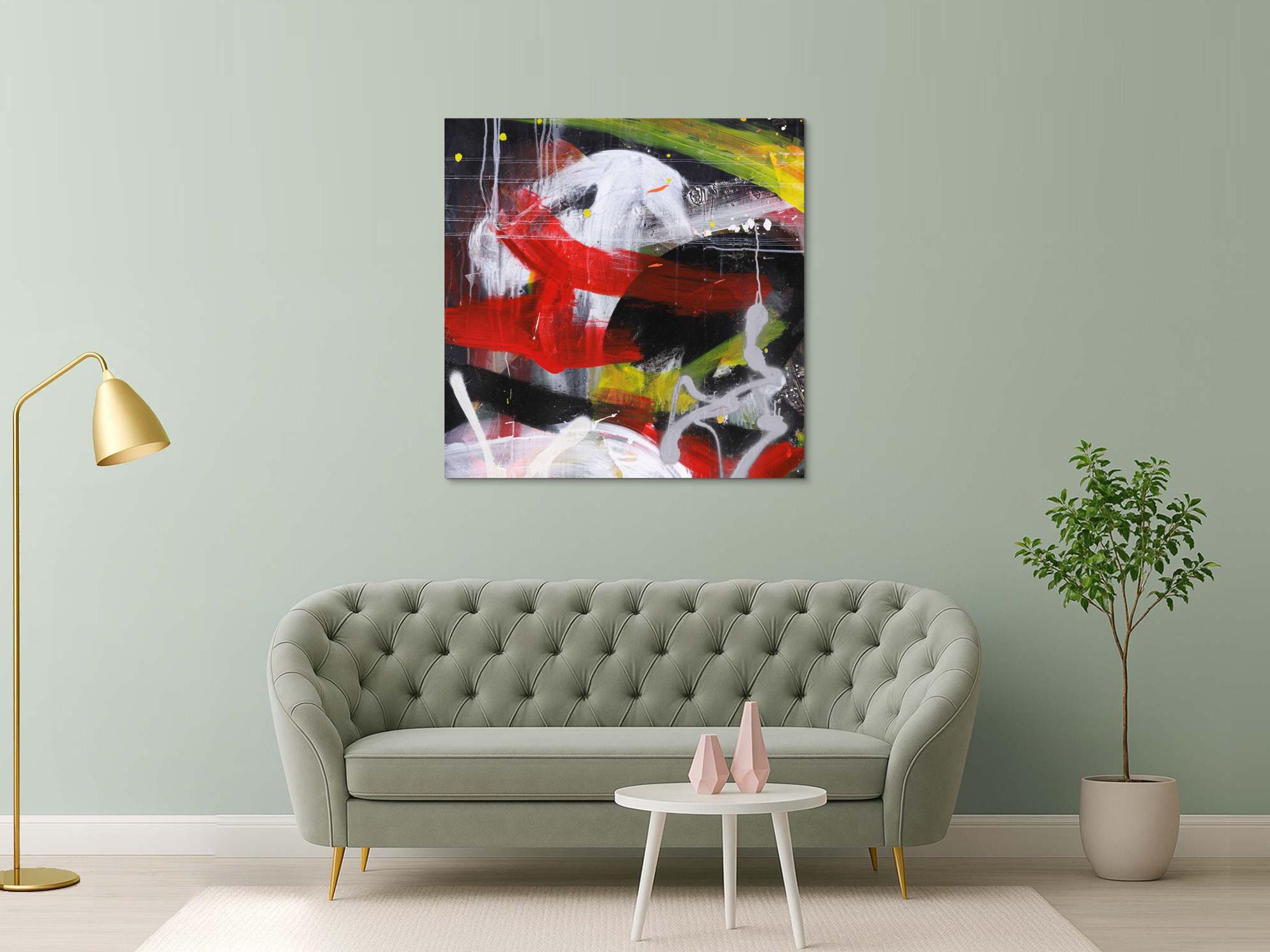 Abstraktes Bild auf Leinwand