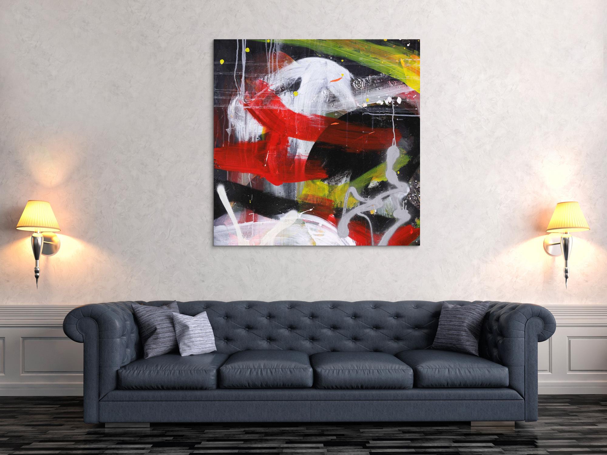 Abstraktes Bild auf Leinwand
