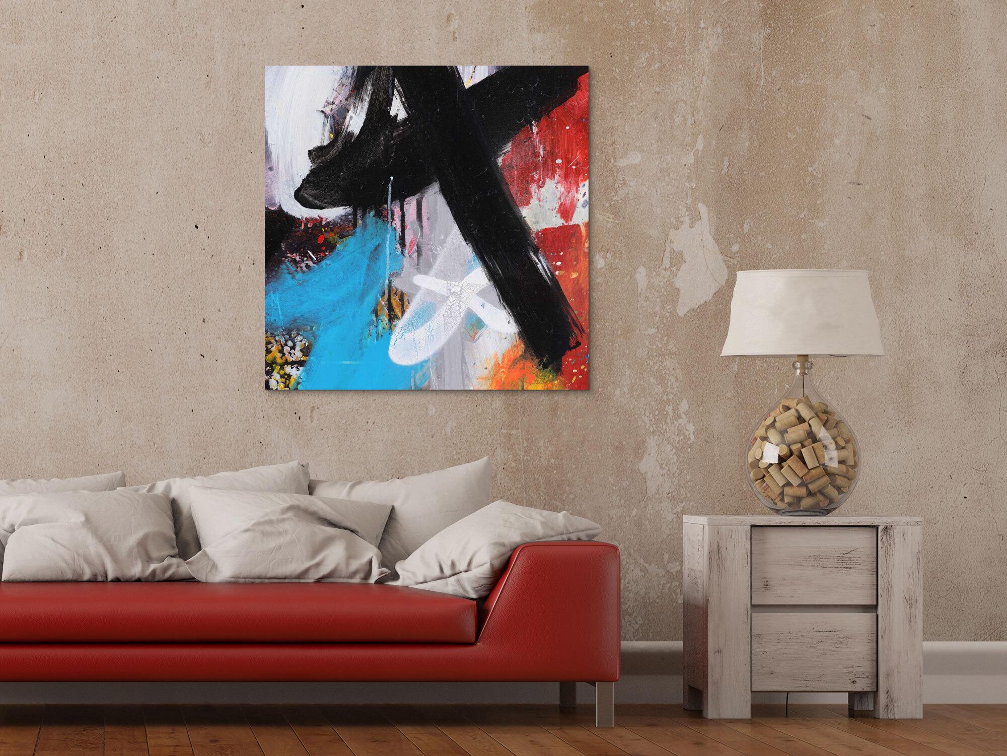 Abstraktes Bild auf Leinwand