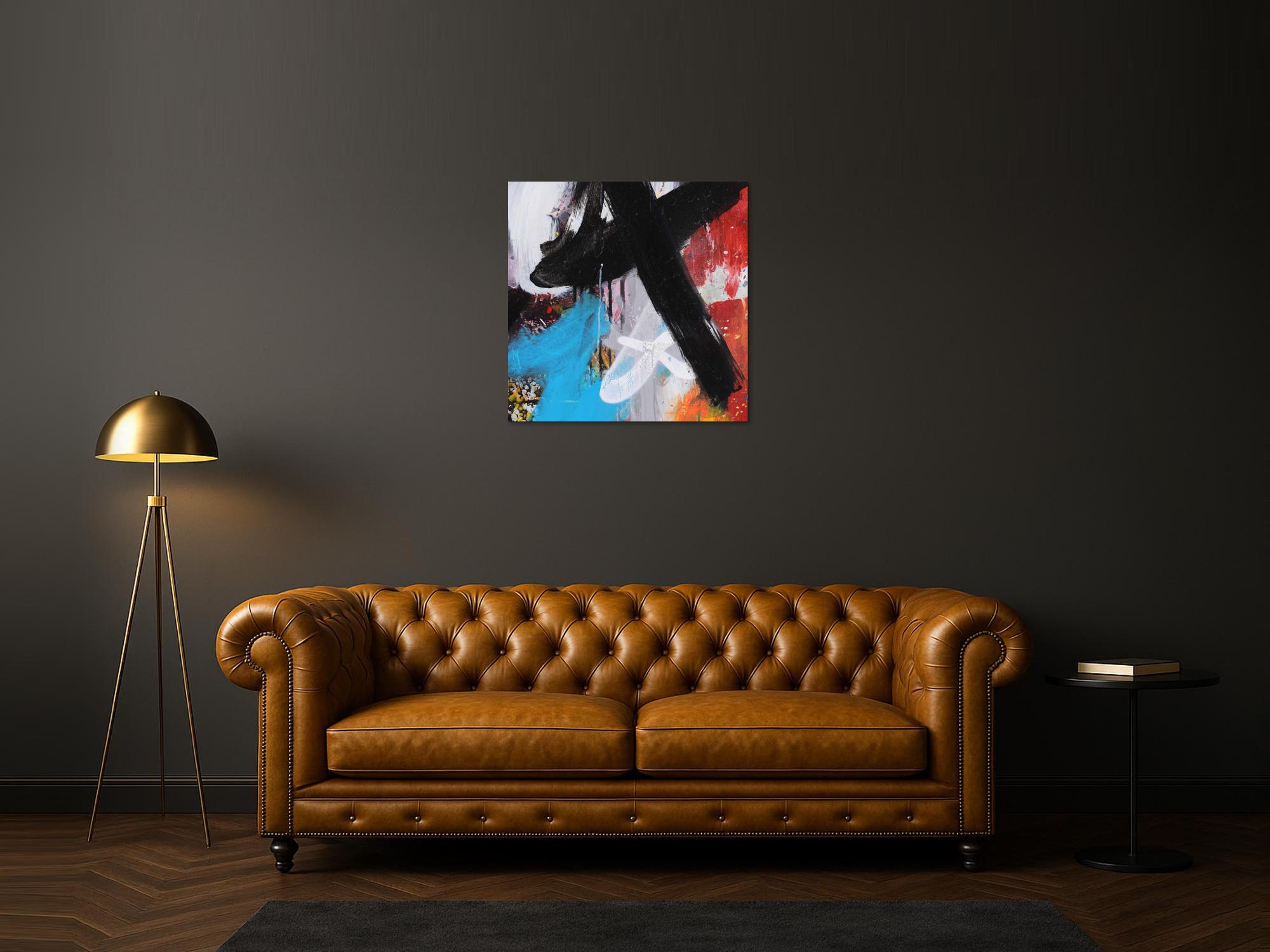 Abstraktes Bild auf Leinwand