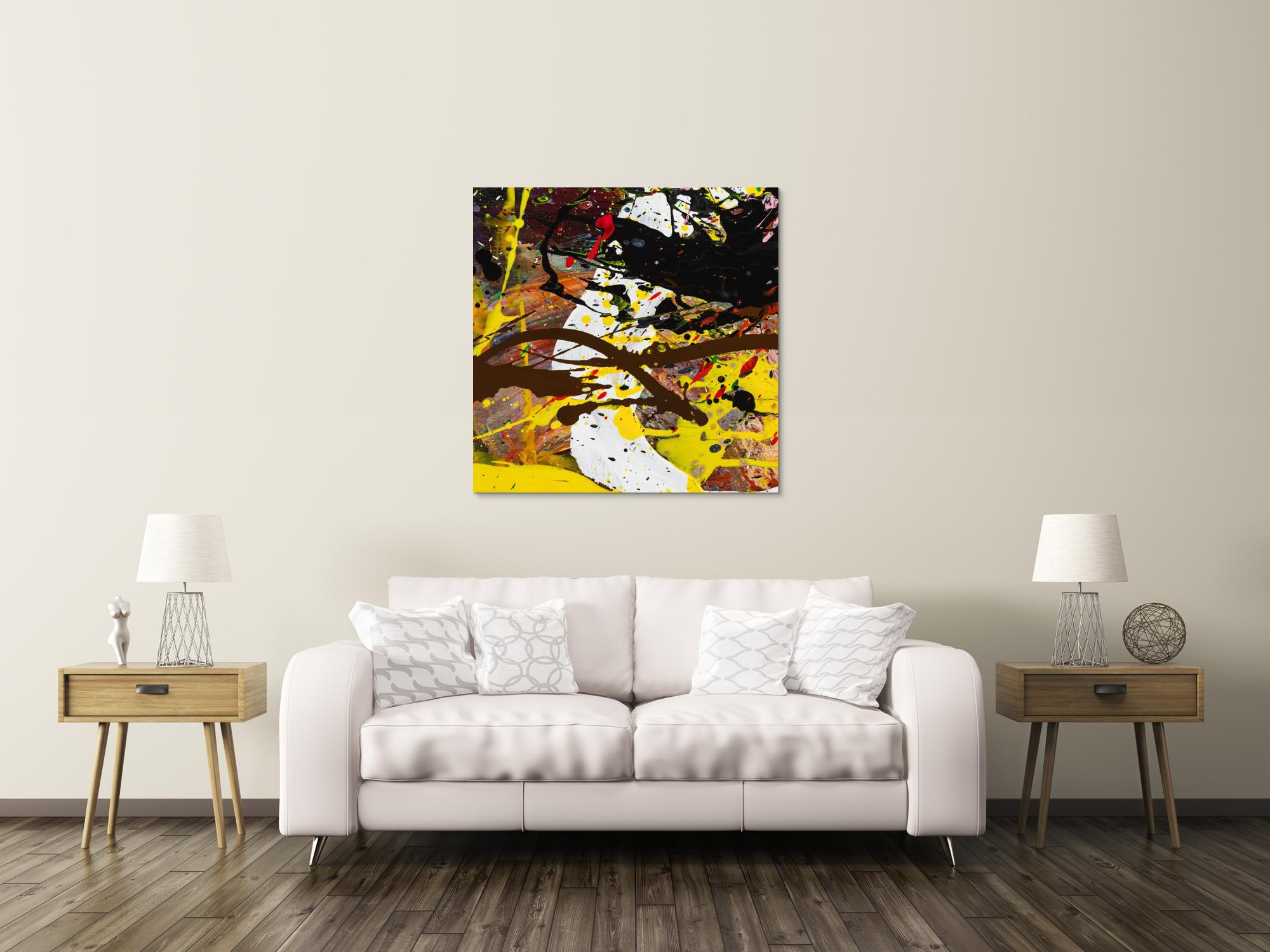 Abstraktes Bild auf Leinwand