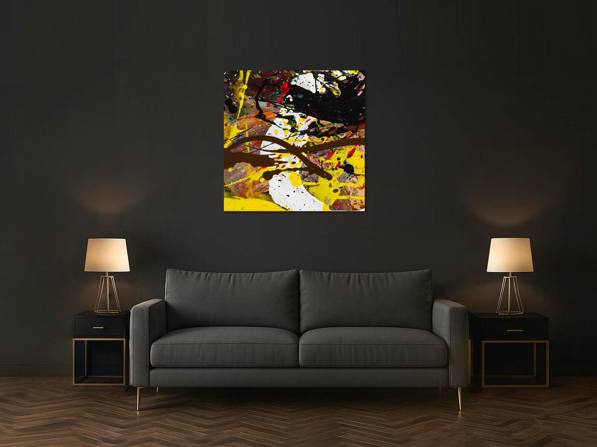 Abstraktes Bild auf Leinwand