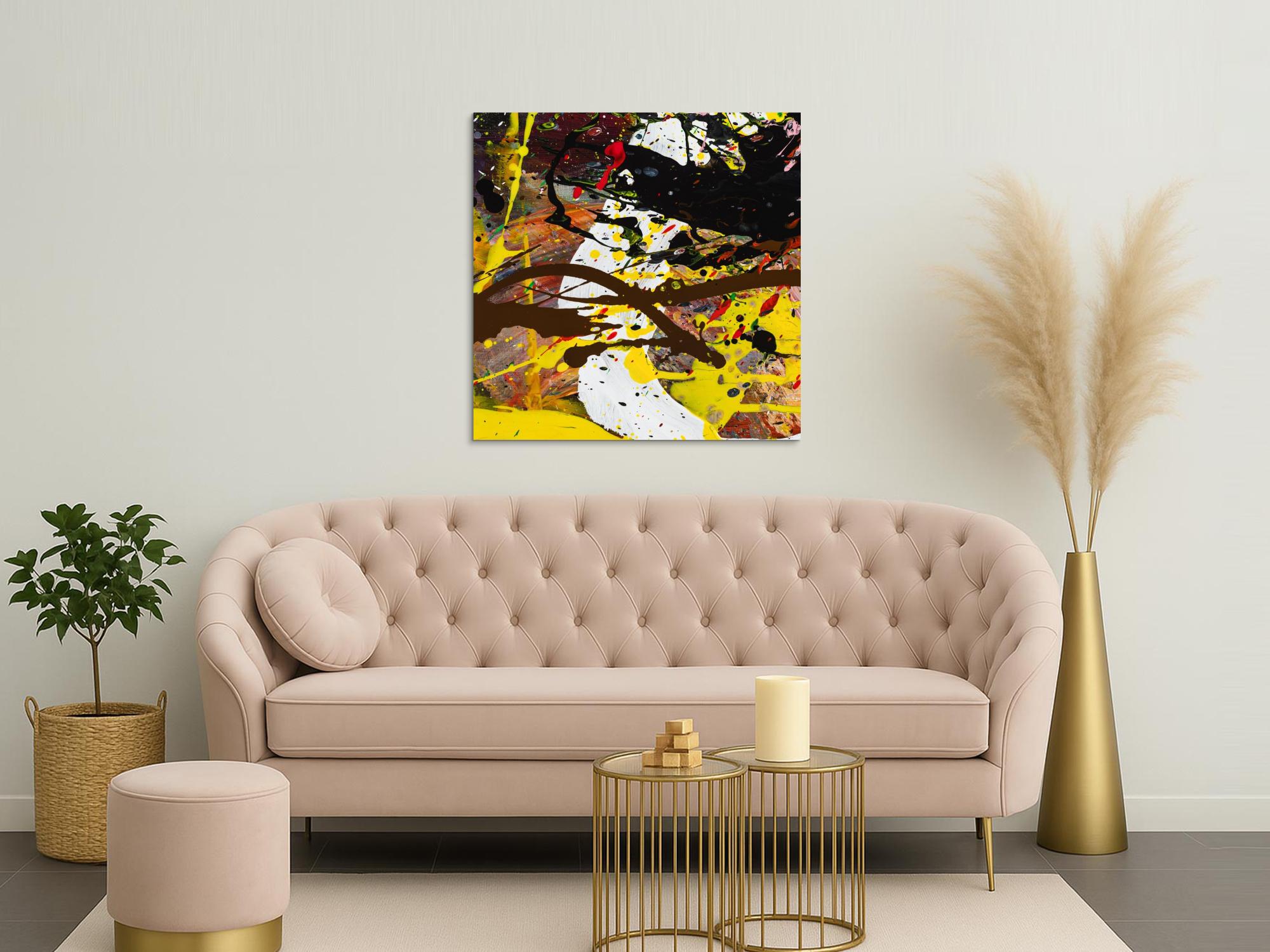 Abstraktes Bild auf Leinwand