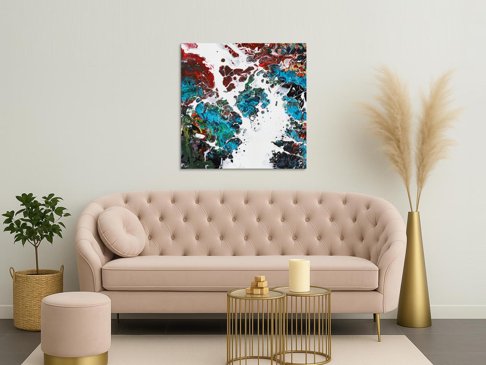 Abstraktes Bild auf Leinwand
