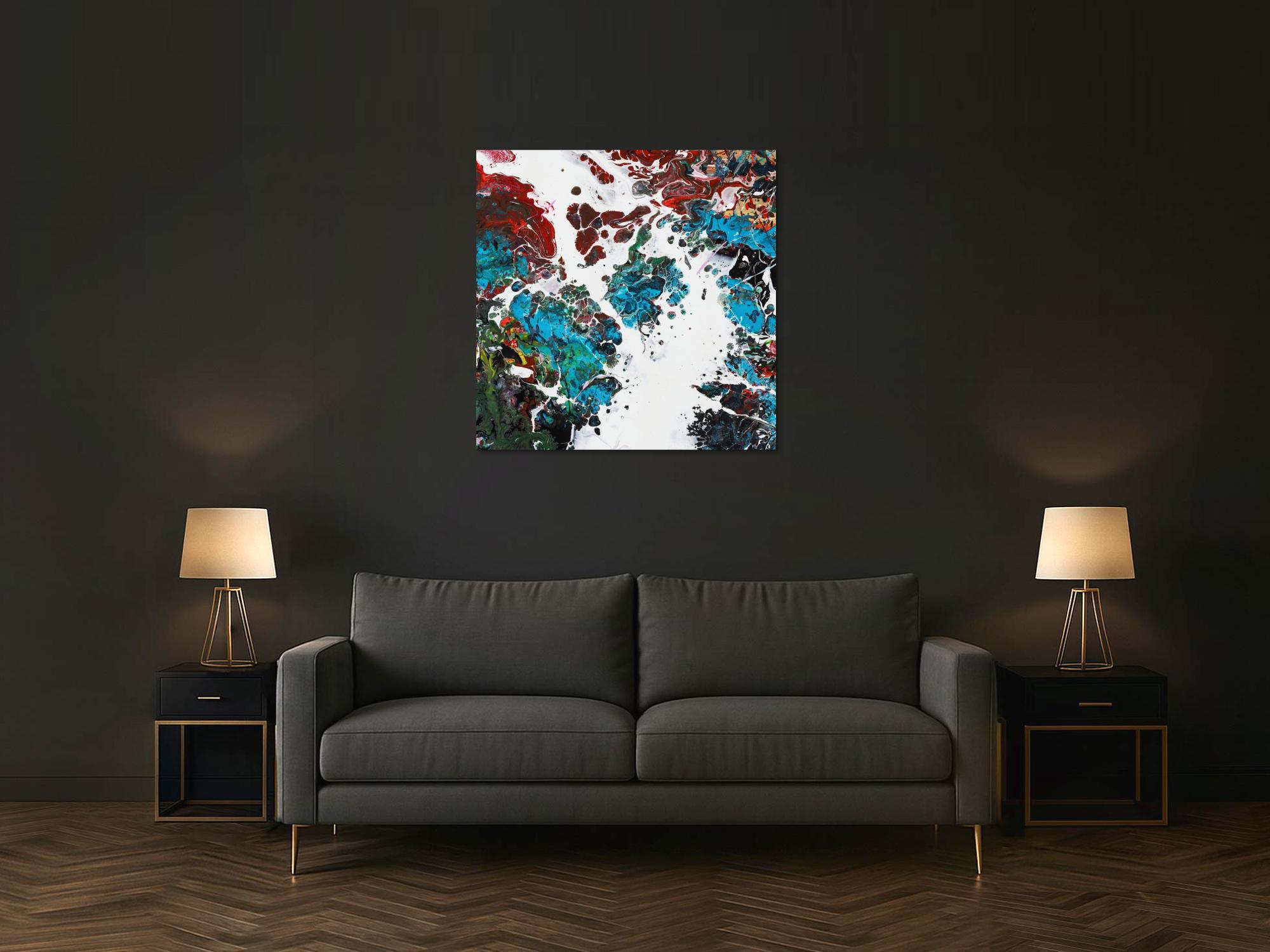 Abstraktes Bild auf Leinwand