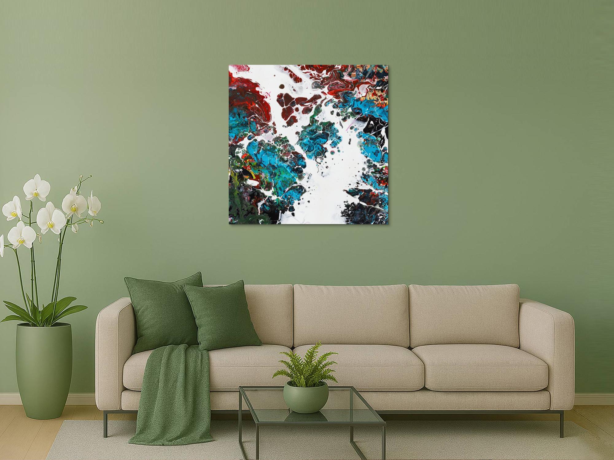 Abstraktes Bild auf Leinwand