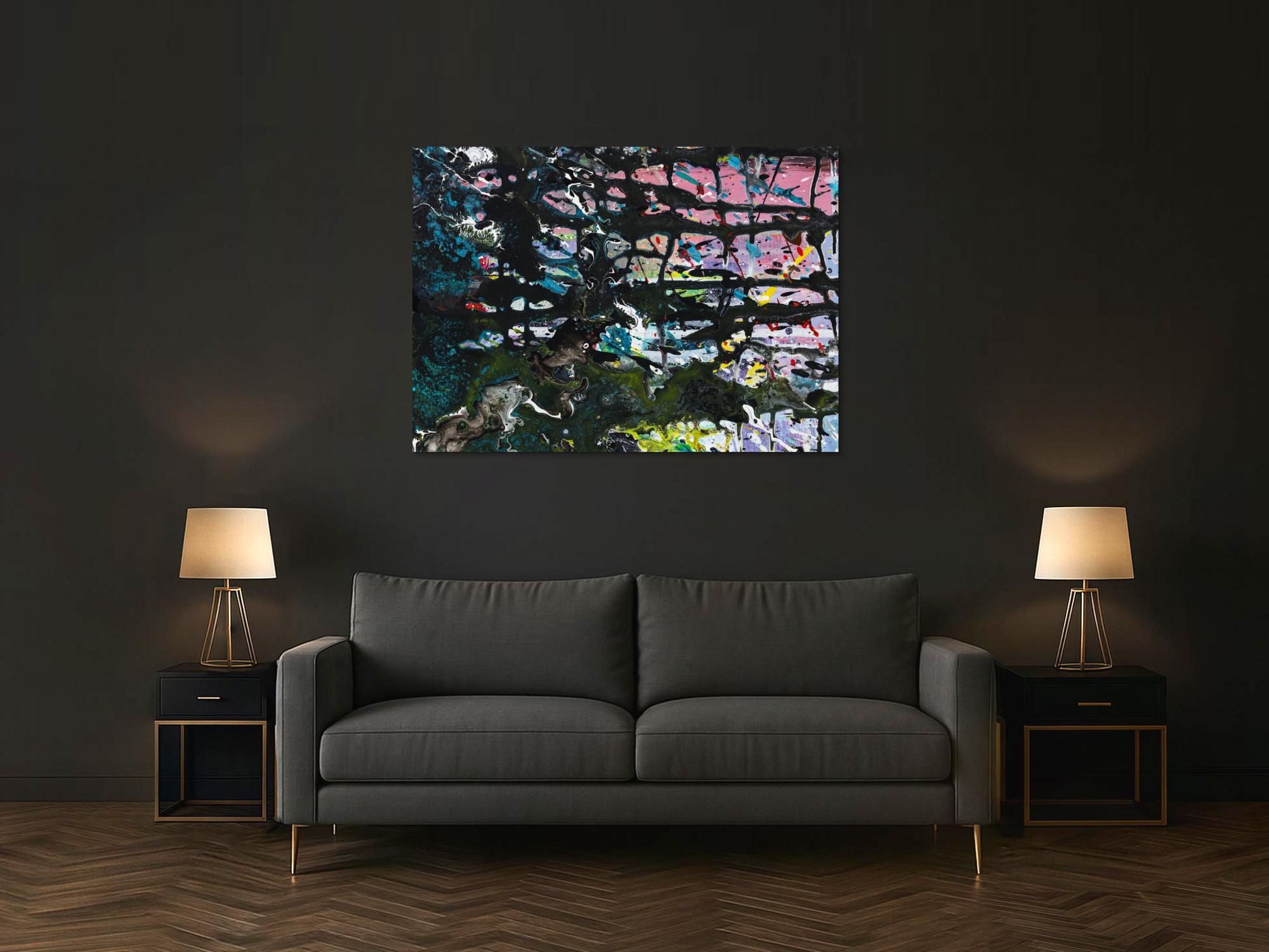 Abstraktes Bild auf Leinwand