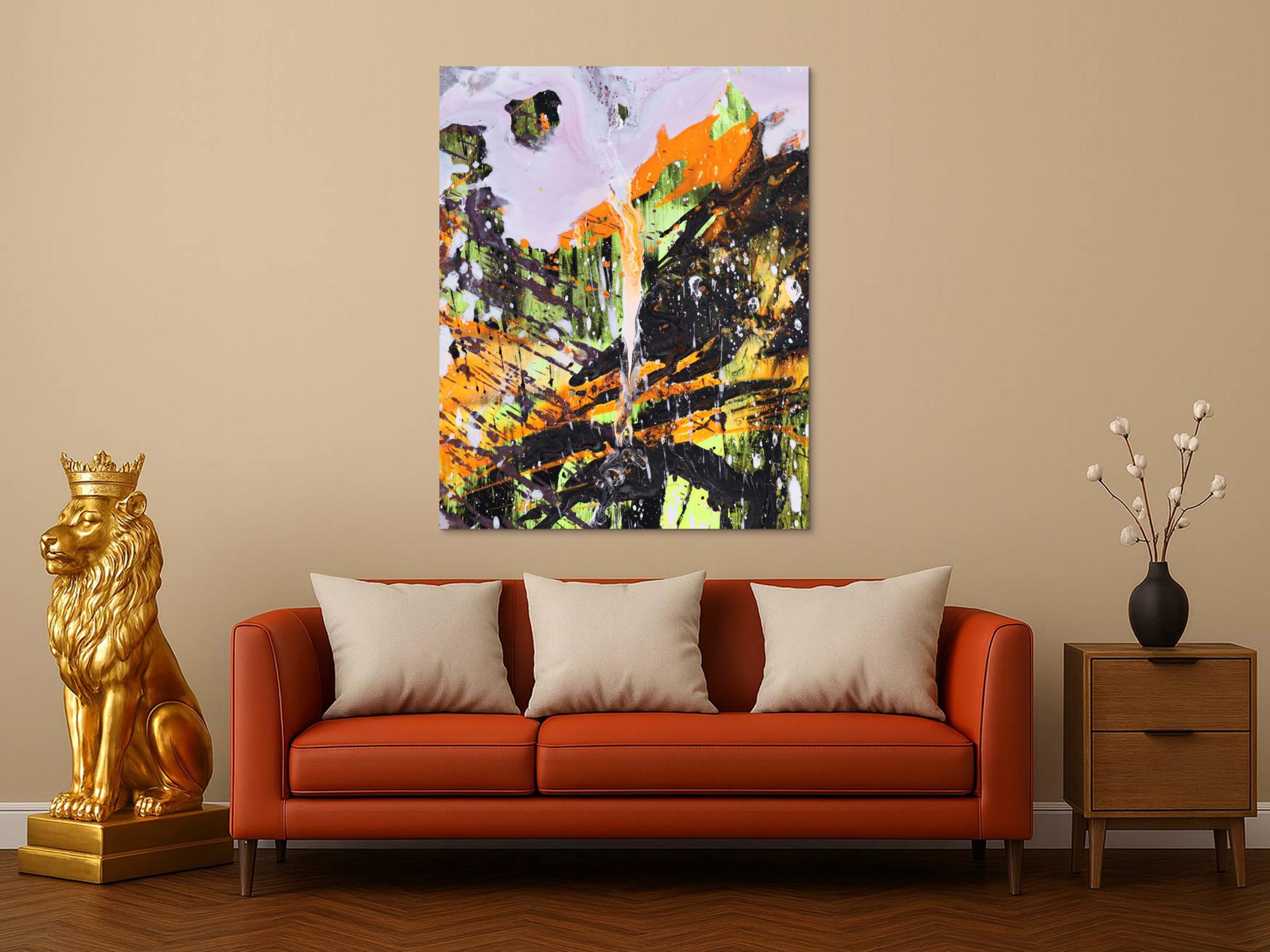 Abstraktes Bild auf Leinwand