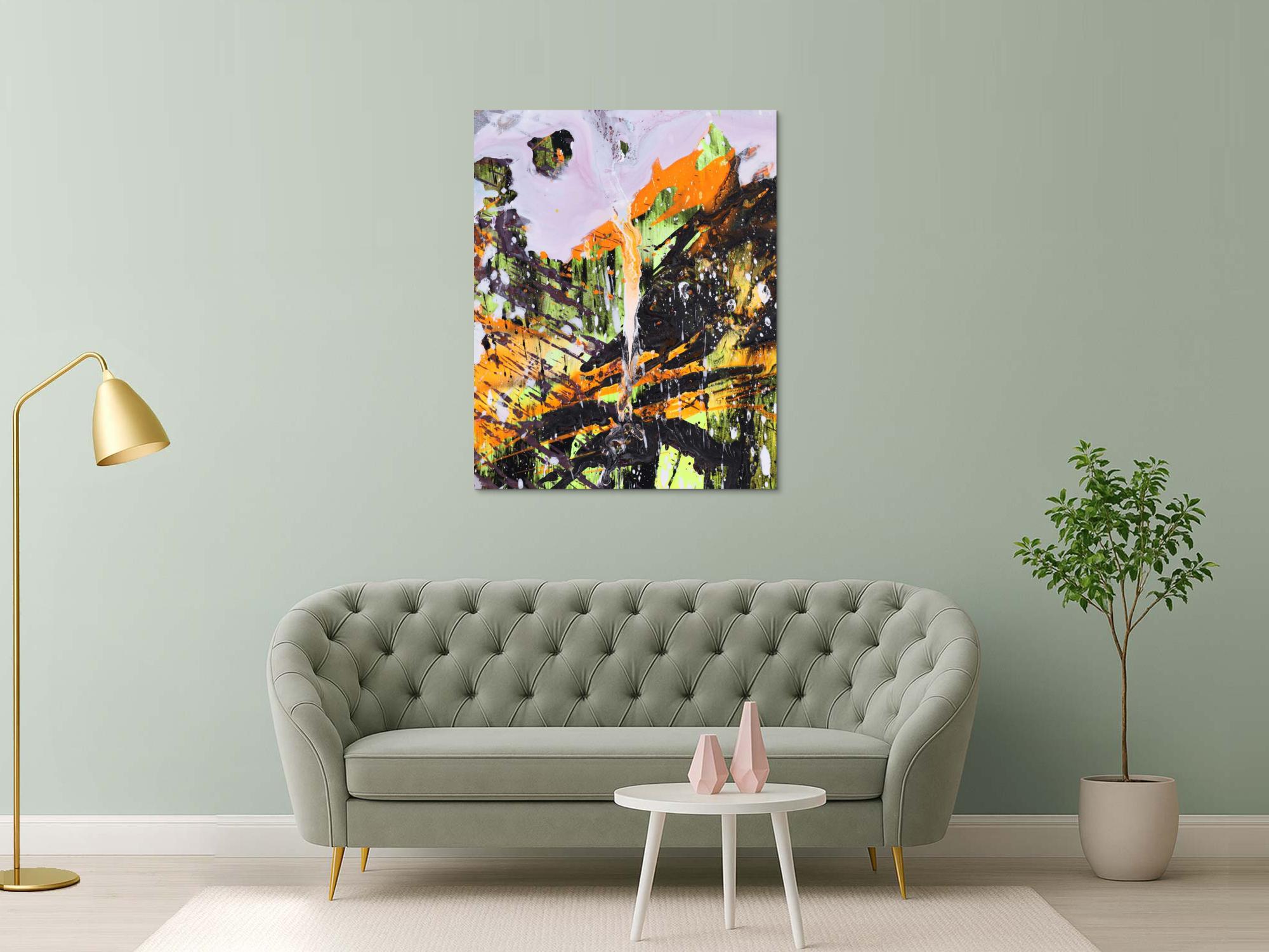 Abstraktes Bild auf Leinwand