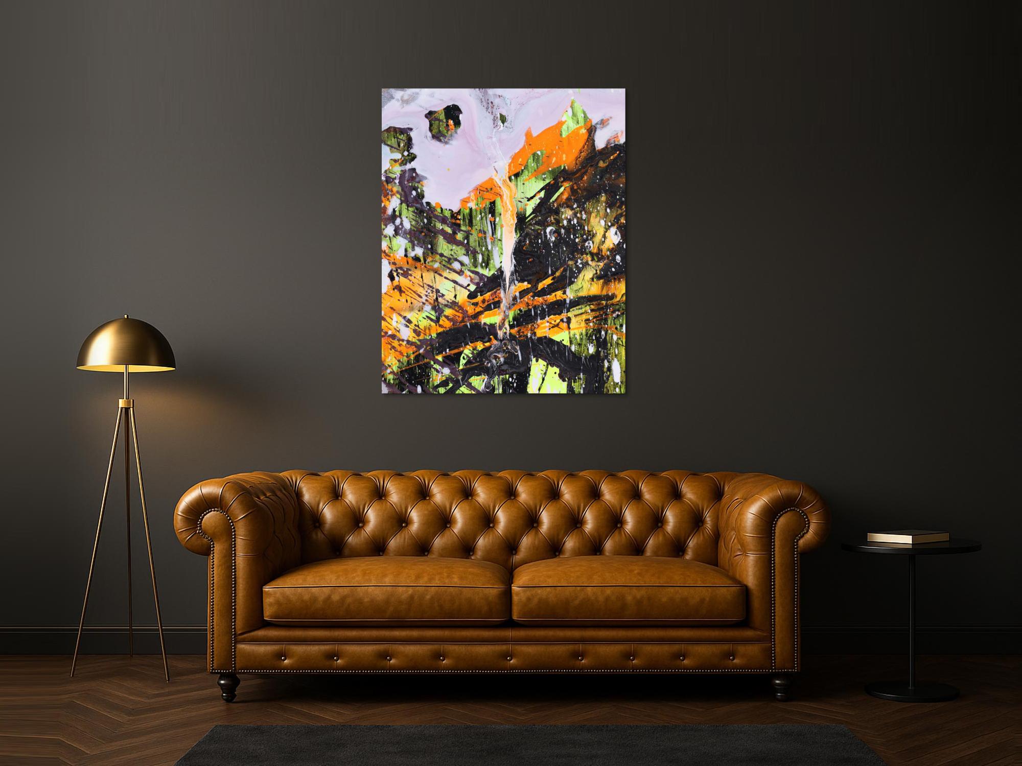 Abstraktes Bild auf Leinwand