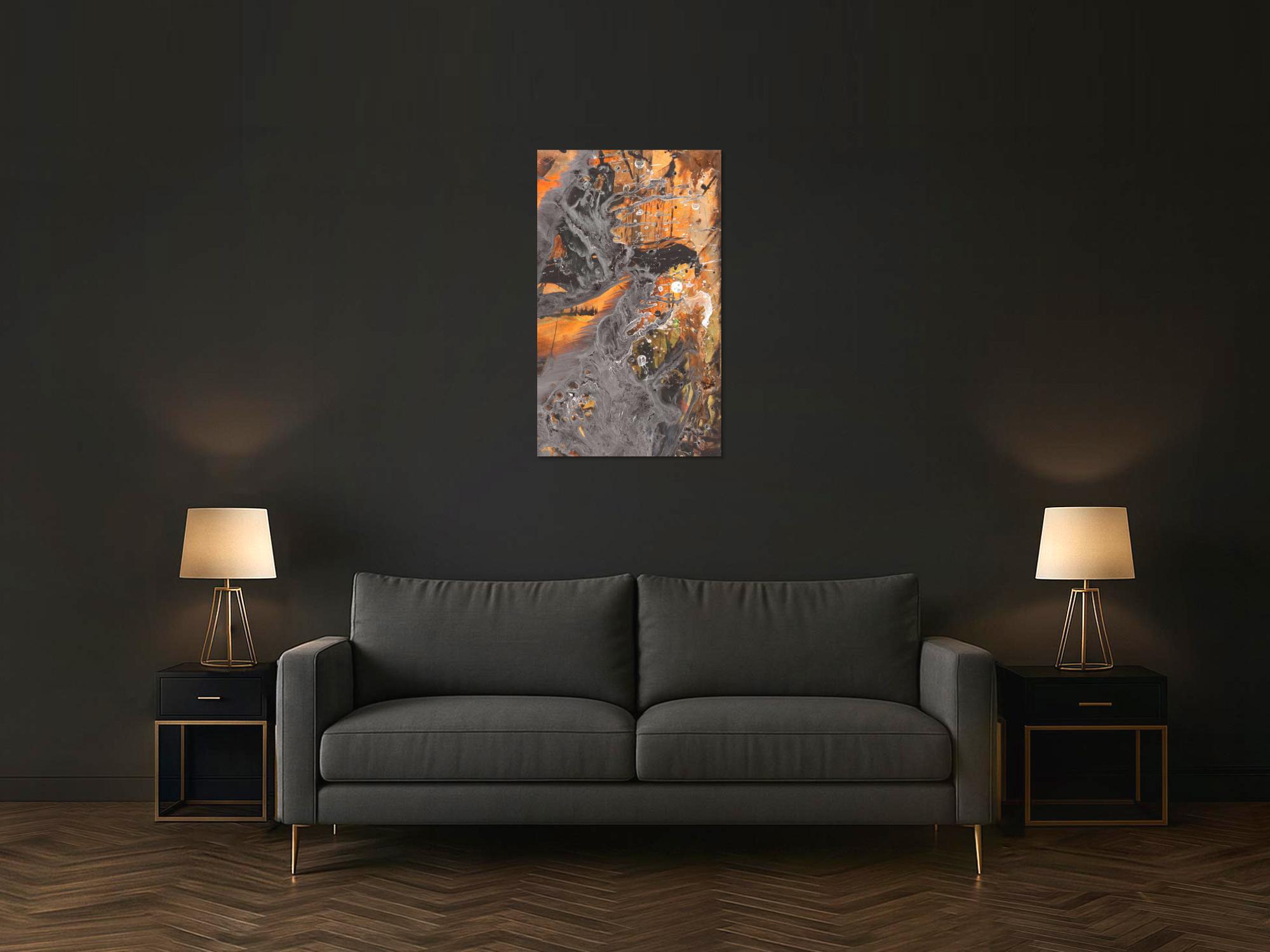 Abstraktes Bild auf Leinwand