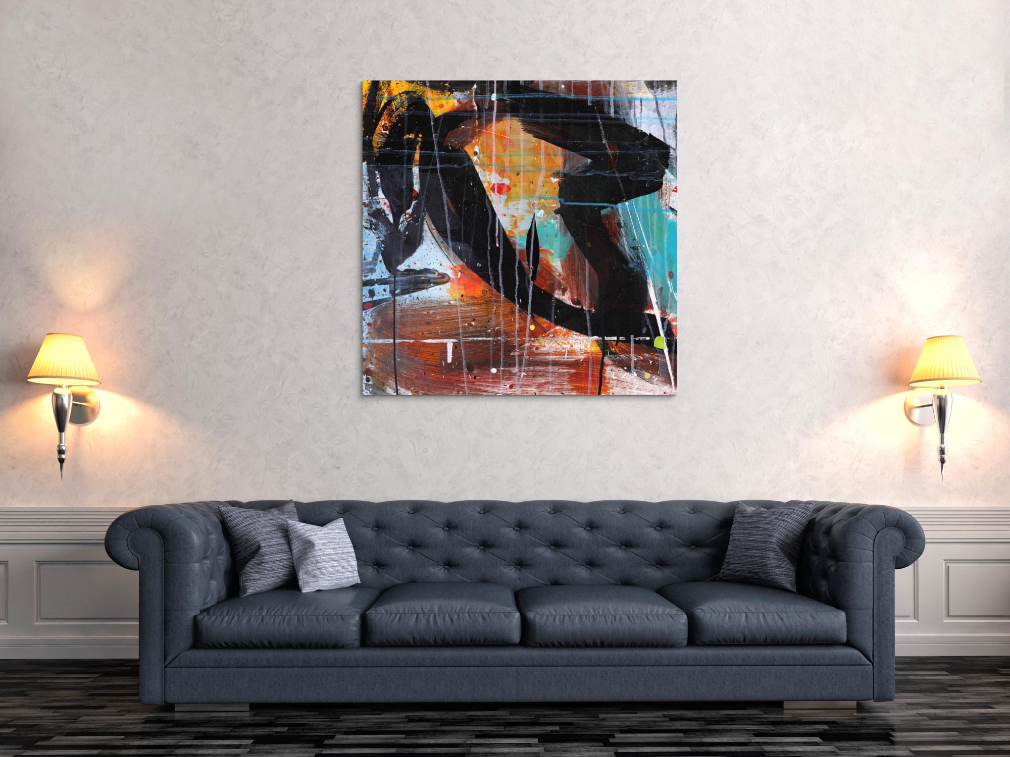 Abstraktes Bild auf Leinwand