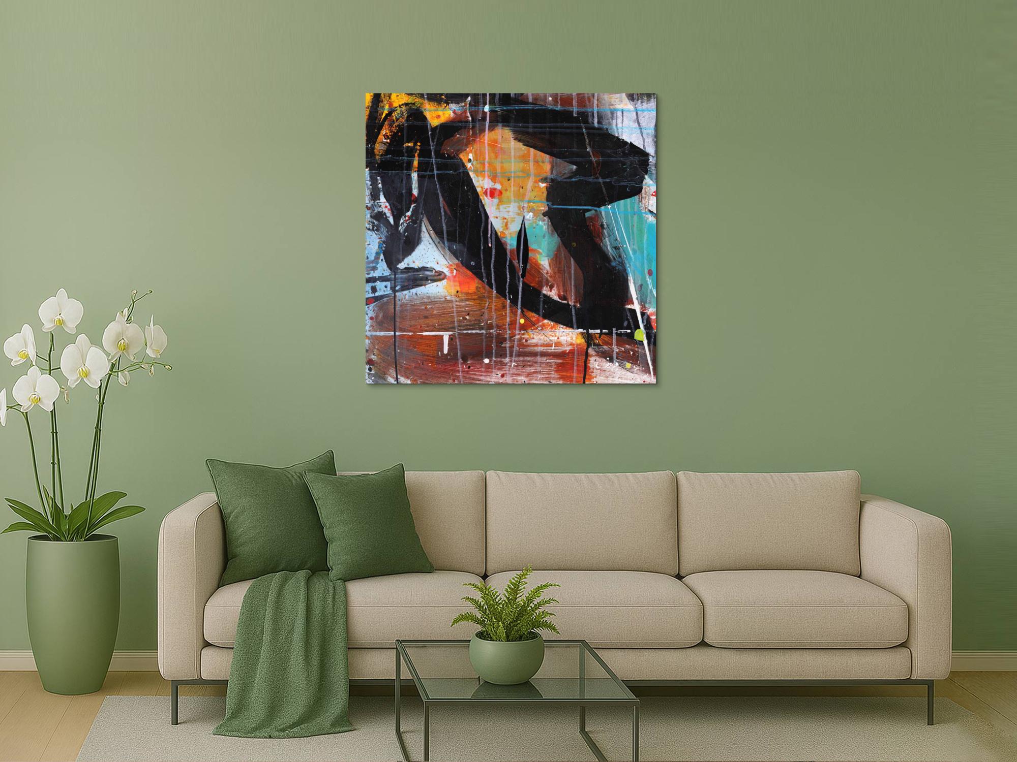 Abstraktes Bild auf Leinwand