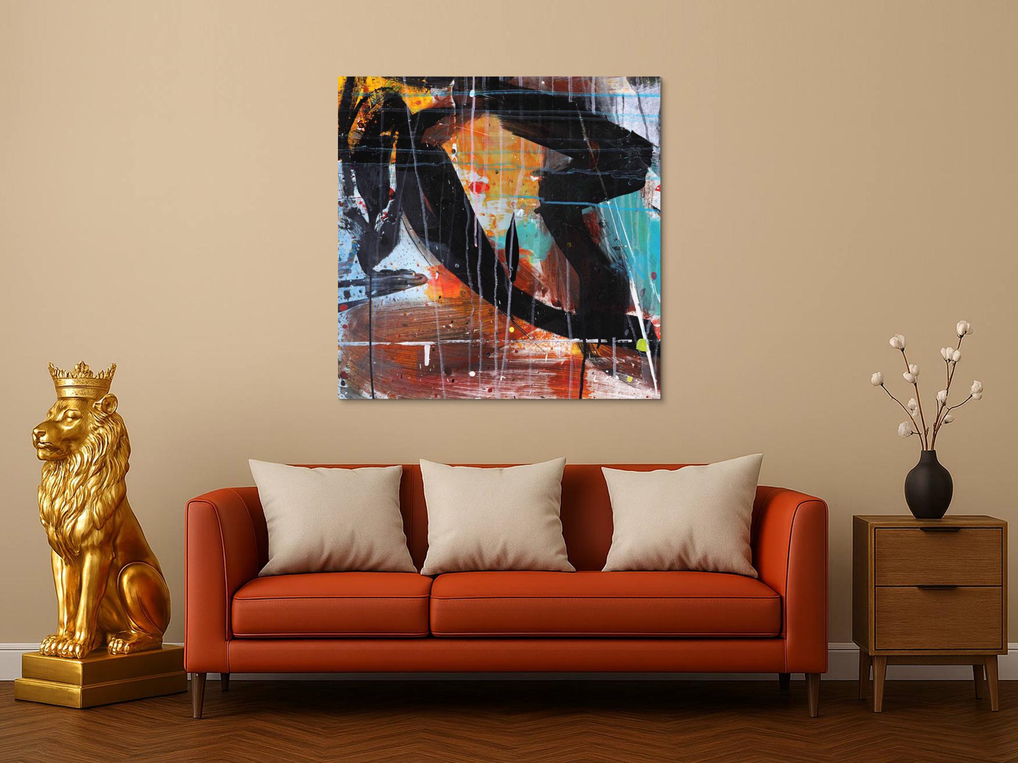 Abstraktes Bild auf Leinwand