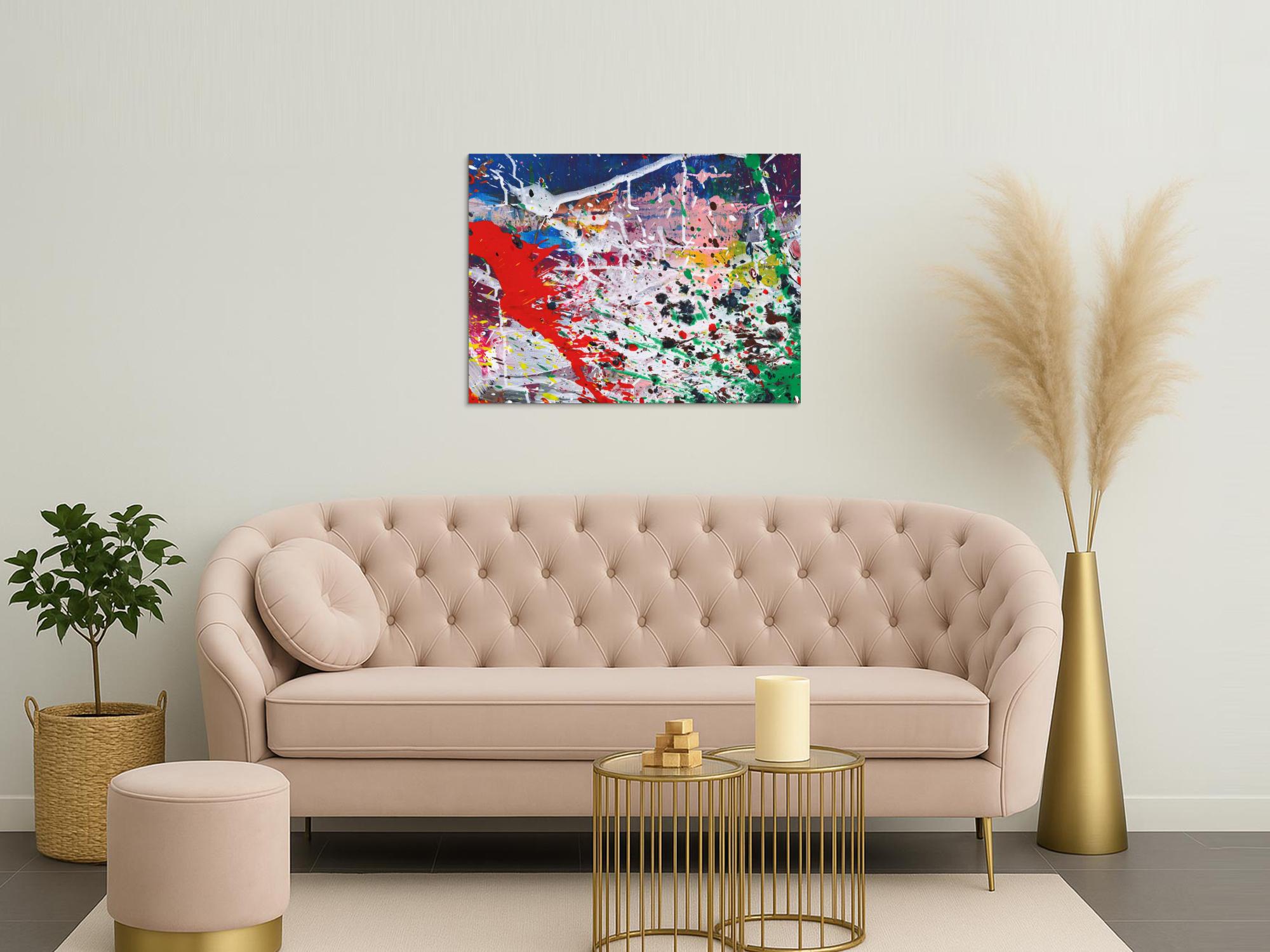 Abstraktes Bild auf Leinwand
