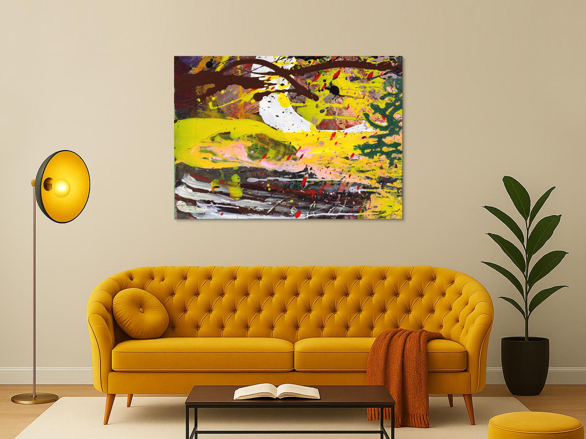 Abstraktes Bild auf Leinwand