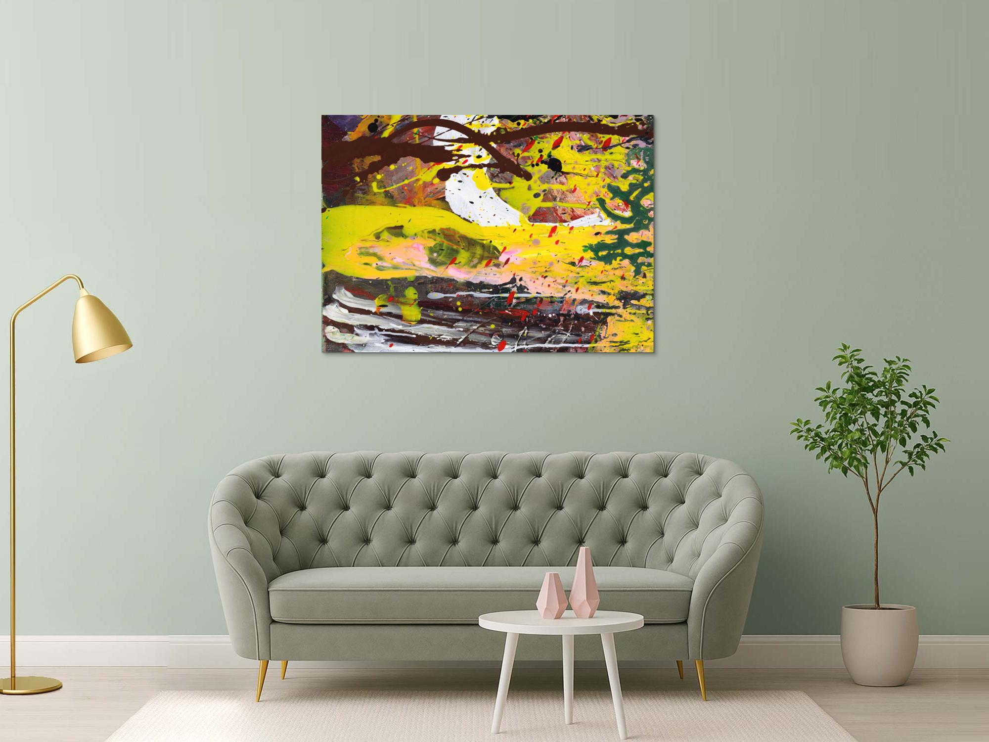 Abstraktes Bild auf Leinwand