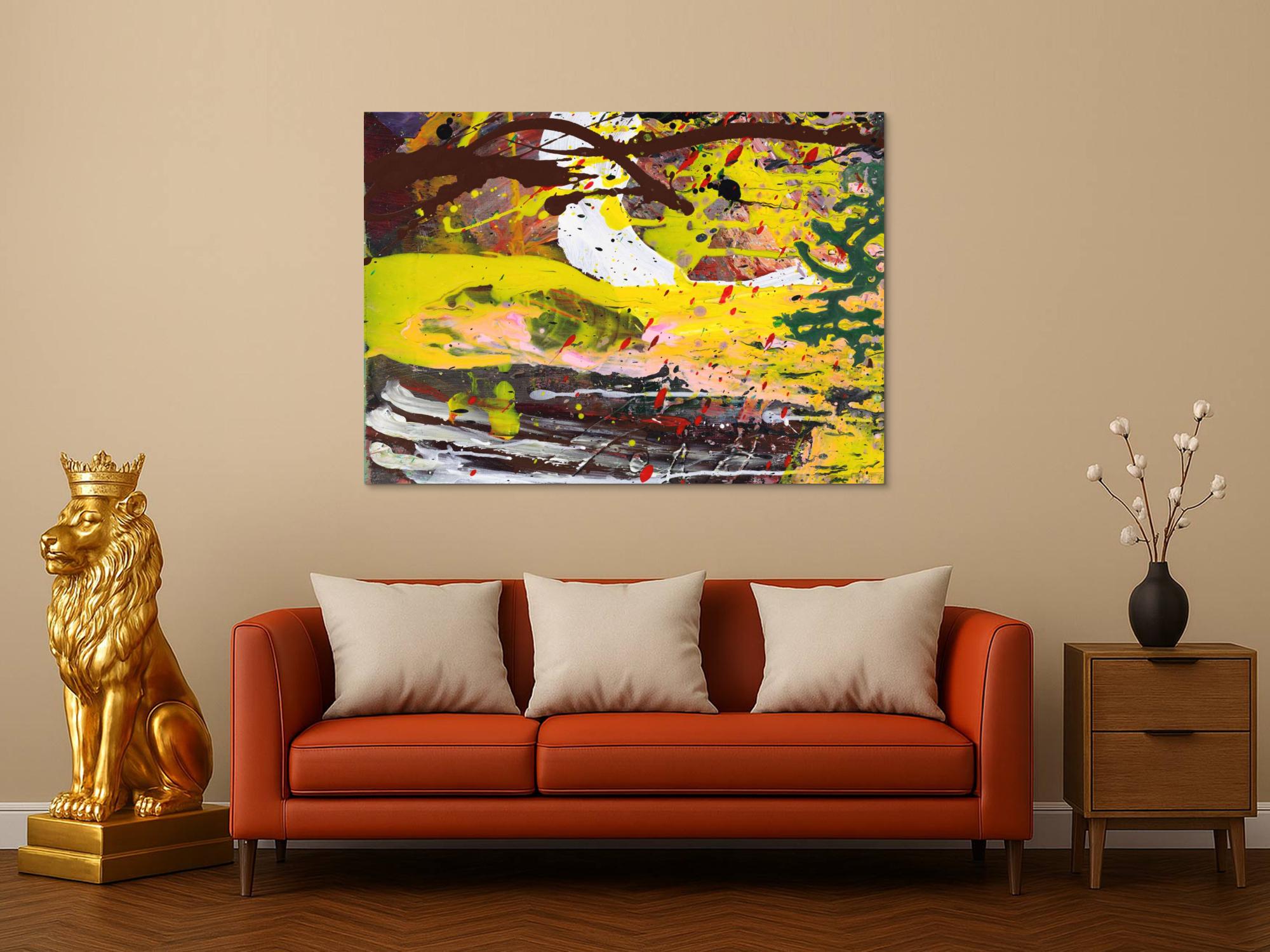 Abstraktes Bild auf Leinwand