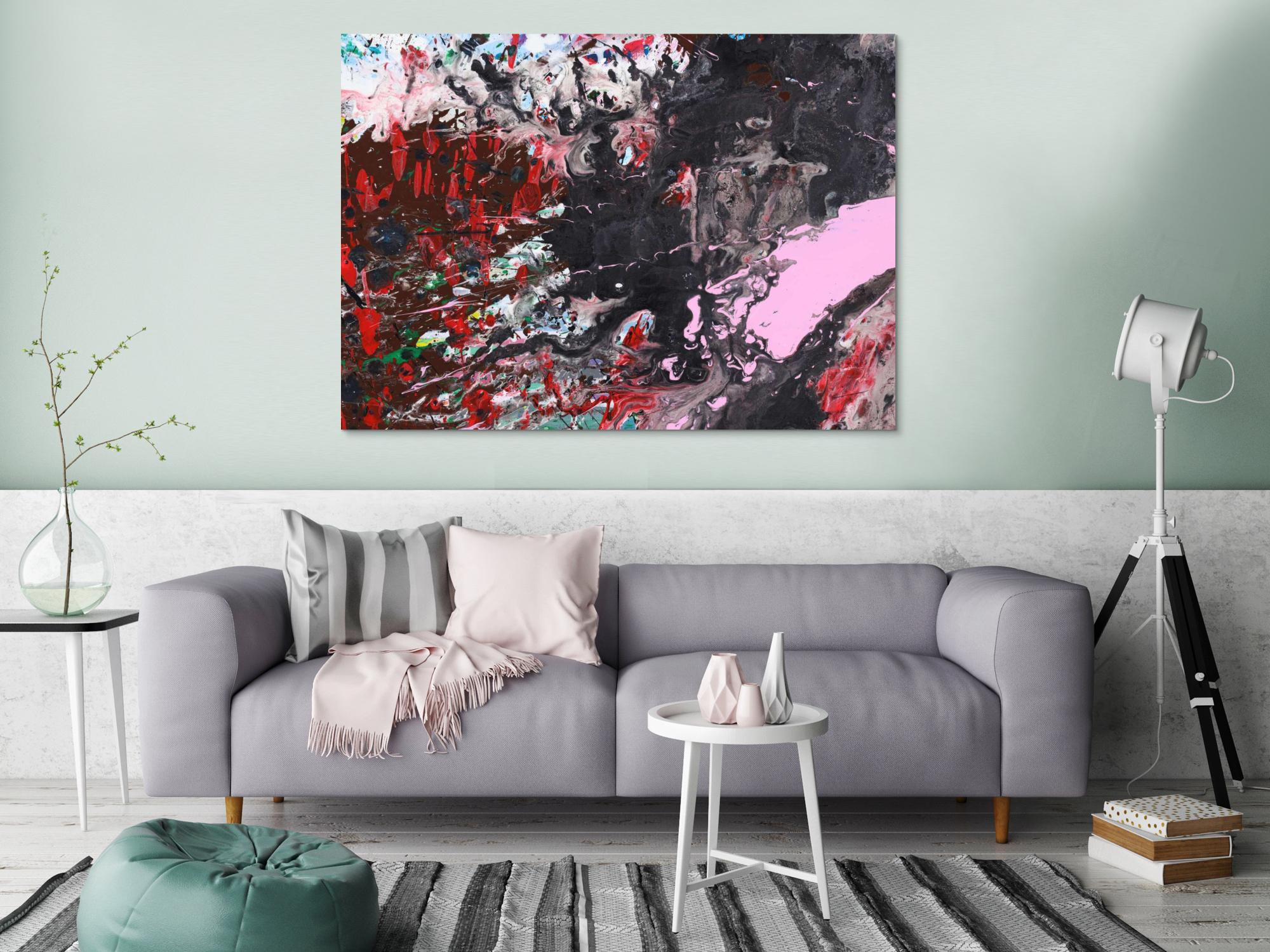 Abstraktes Bild auf Leinwand