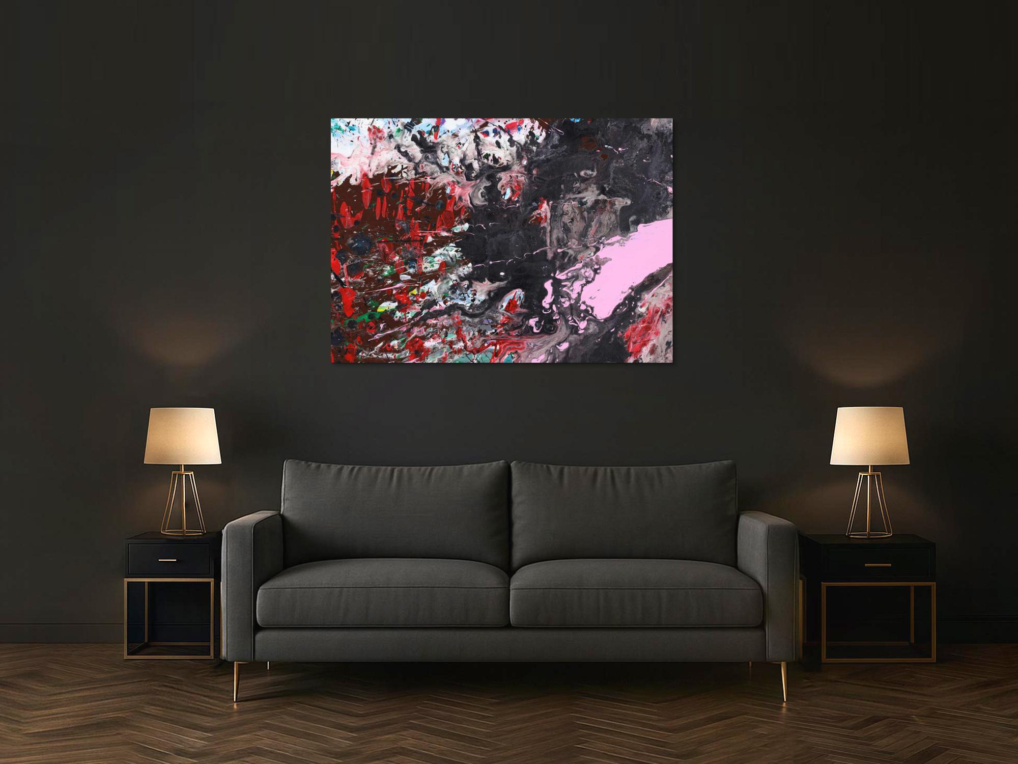 Abstraktes Bild auf Leinwand