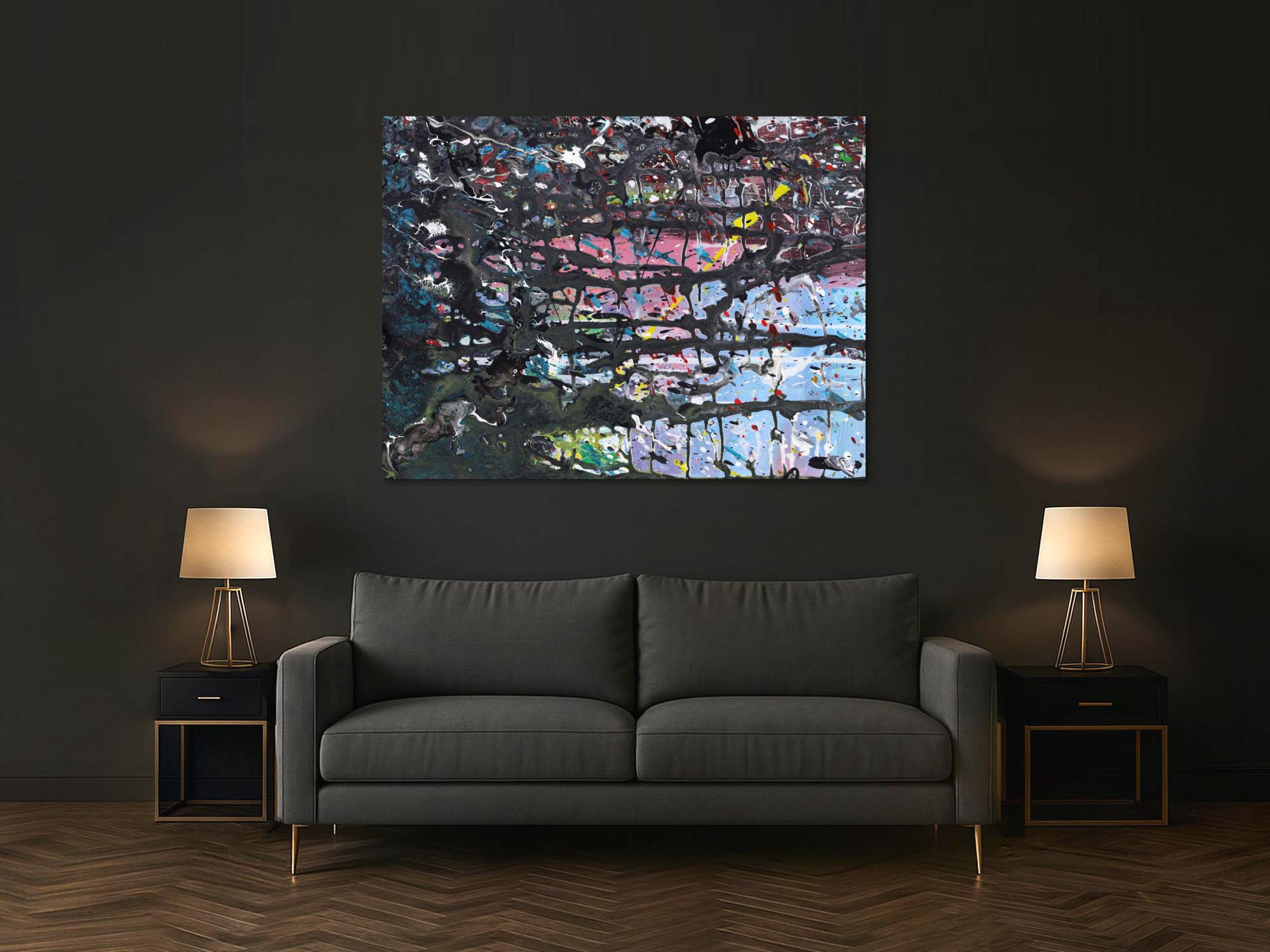 Abstraktes Bild auf Leinwand