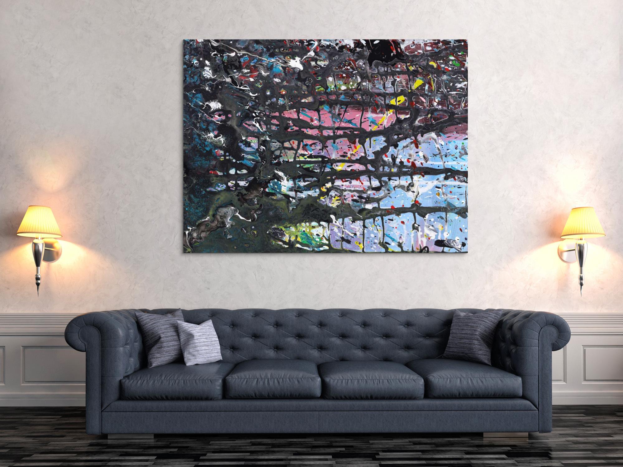 Abstraktes Bild auf Leinwand