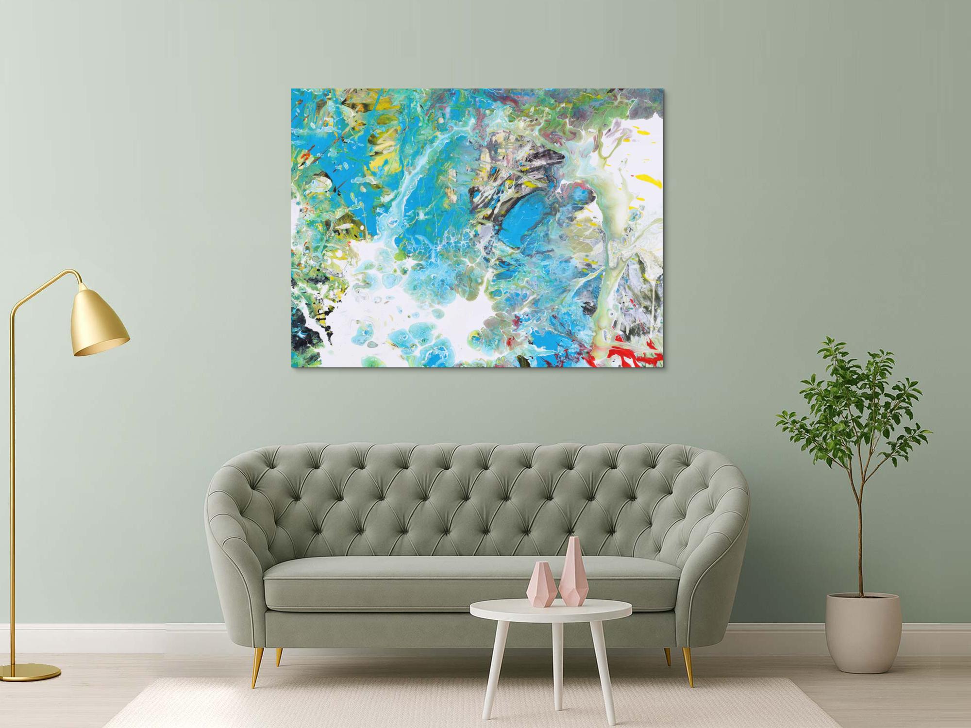 Abstraktes Bild auf Leinwand