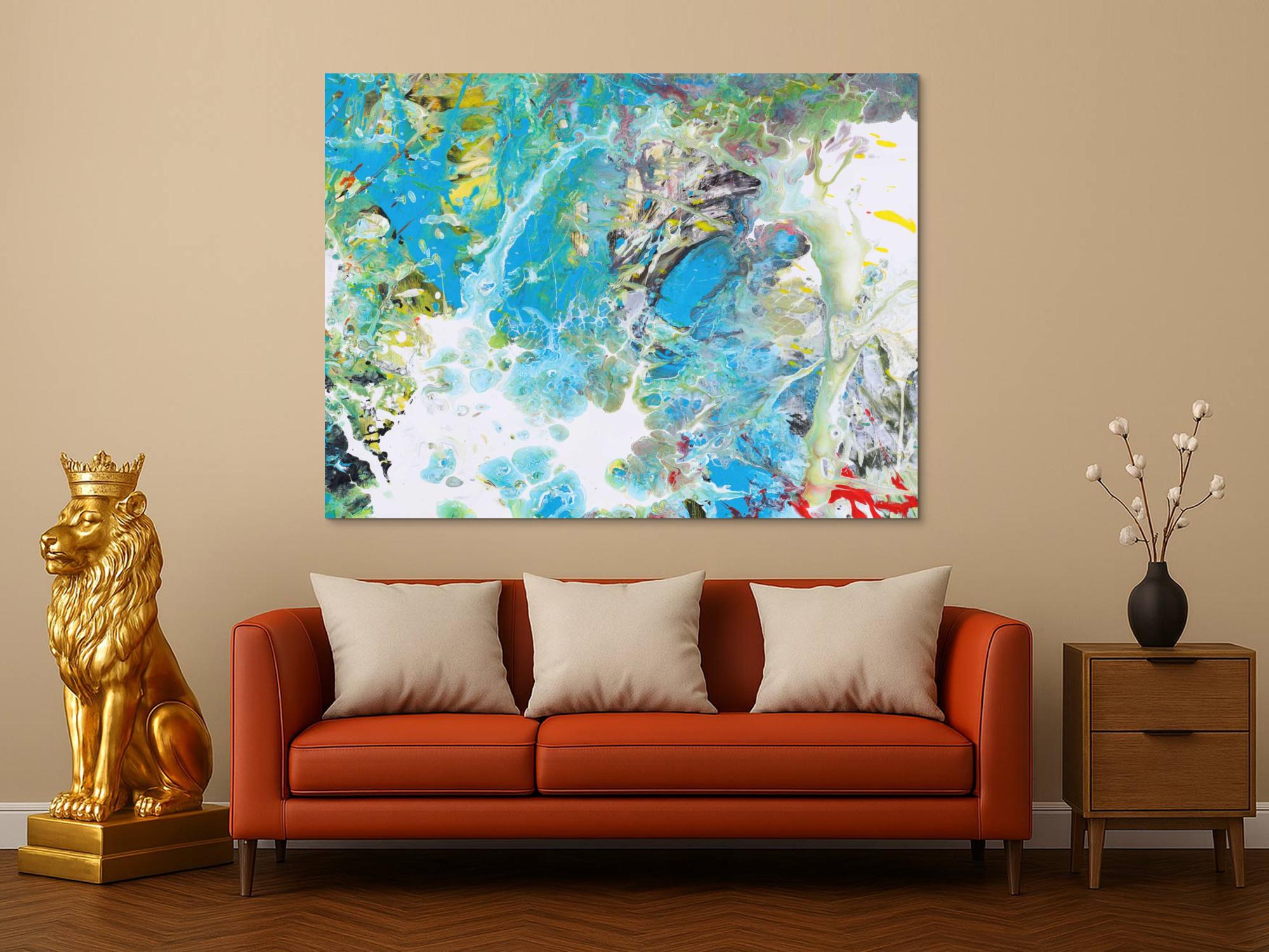 Abstraktes Bild auf Leinwand