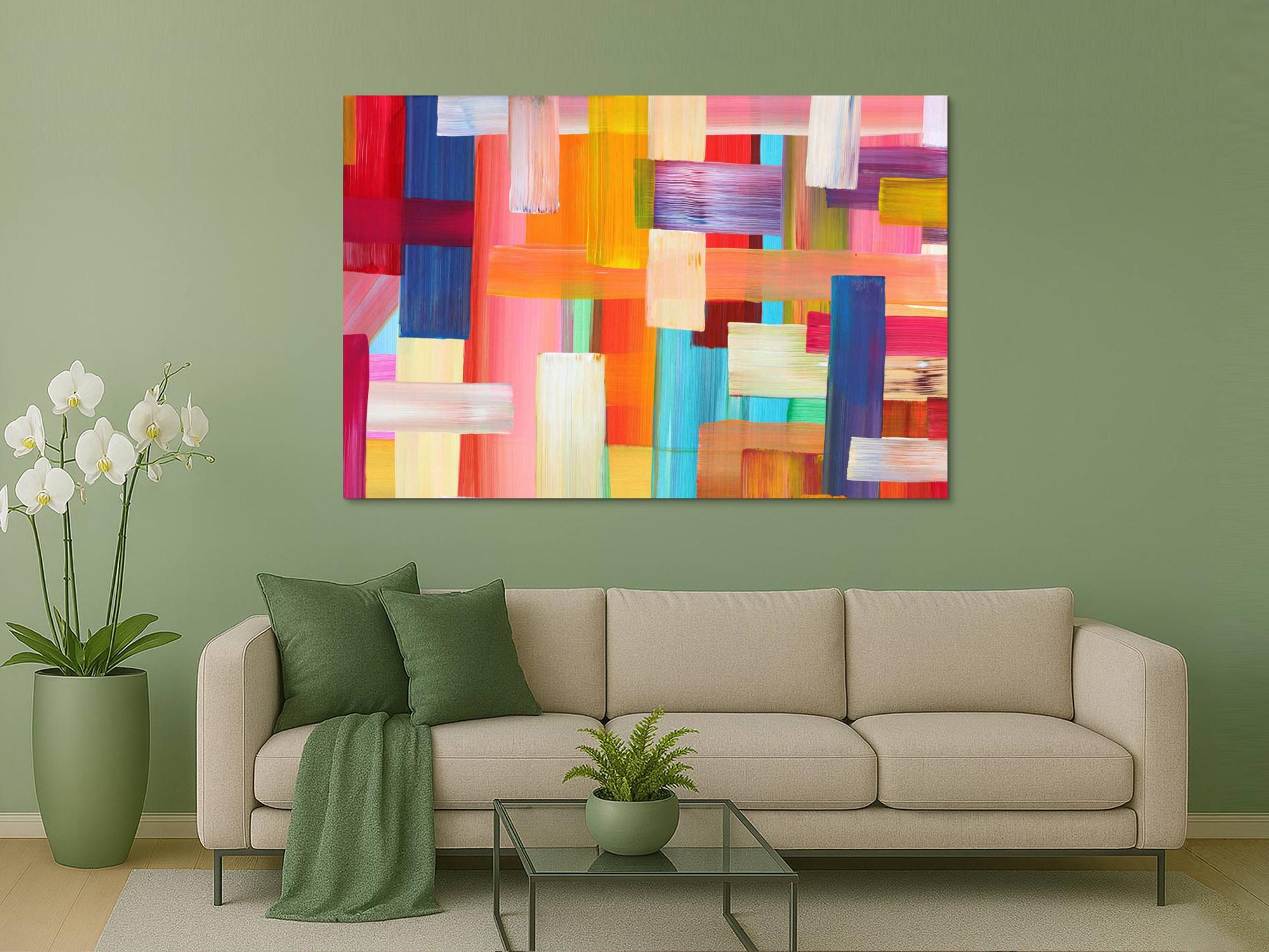 Abstraktes Bild auf Leinwand