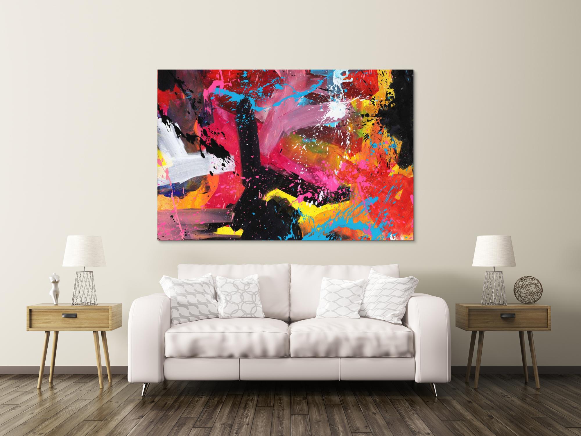 Abstraktes Bild auf Leinwand