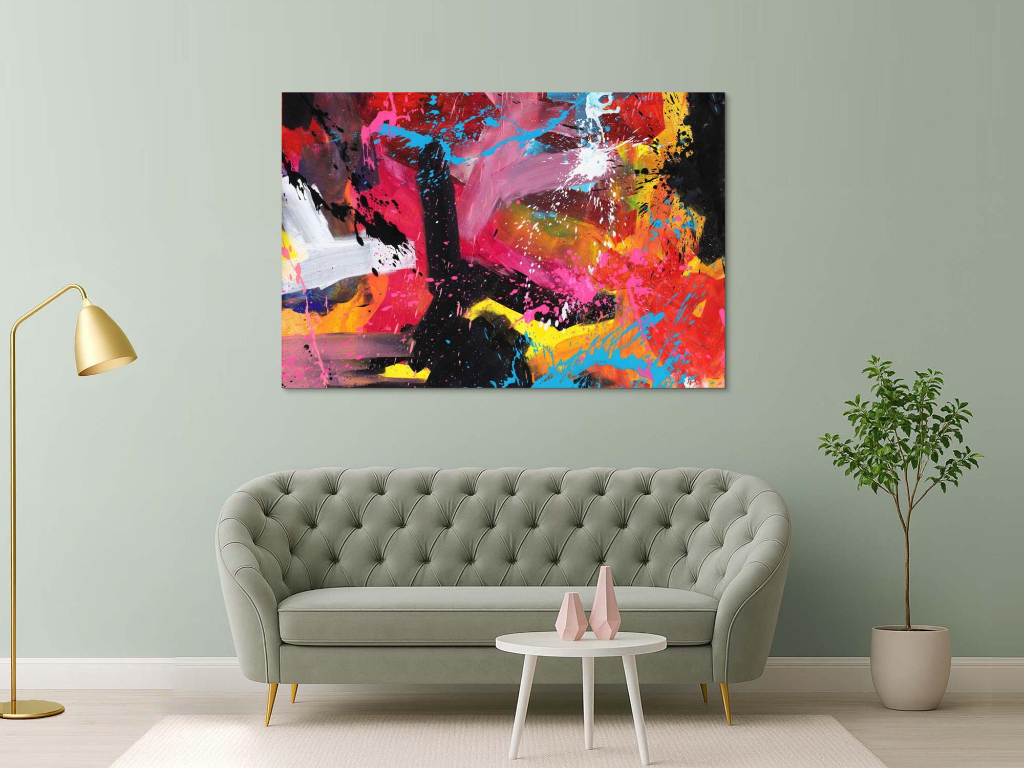 Abstraktes Bild auf Leinwand