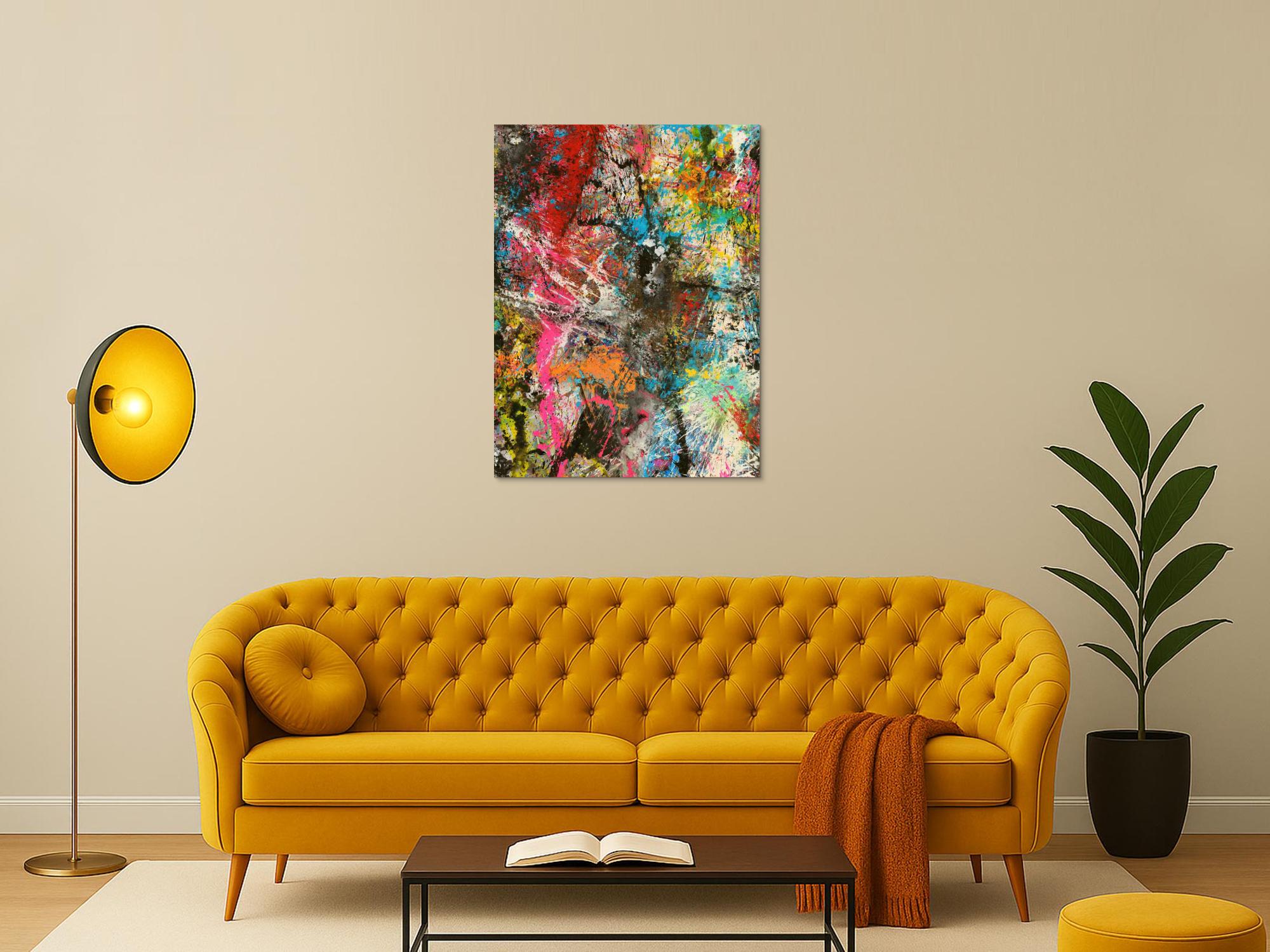 Abstraktes Bild auf Leinwand