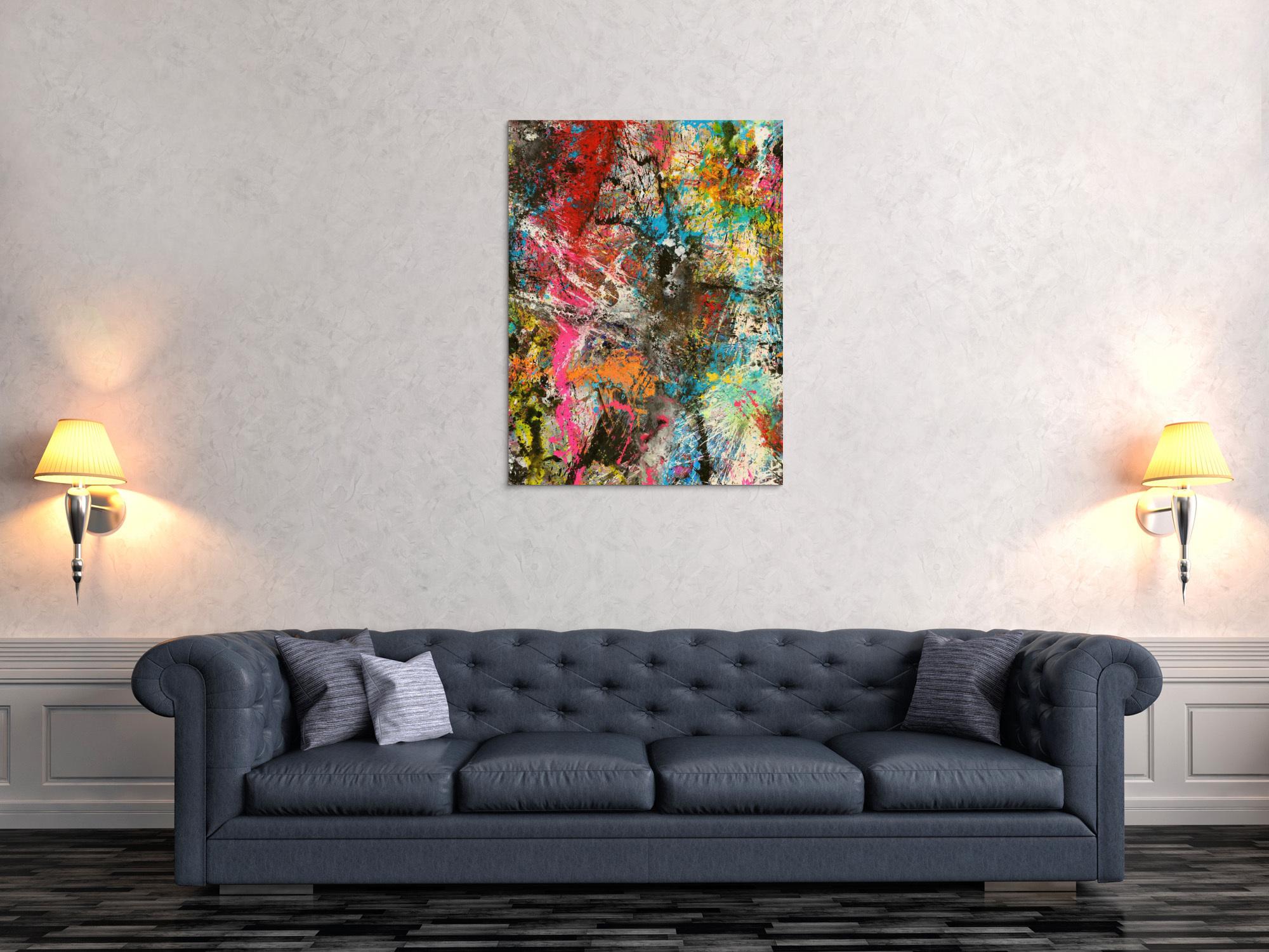 Abstraktes Bild auf Leinwand