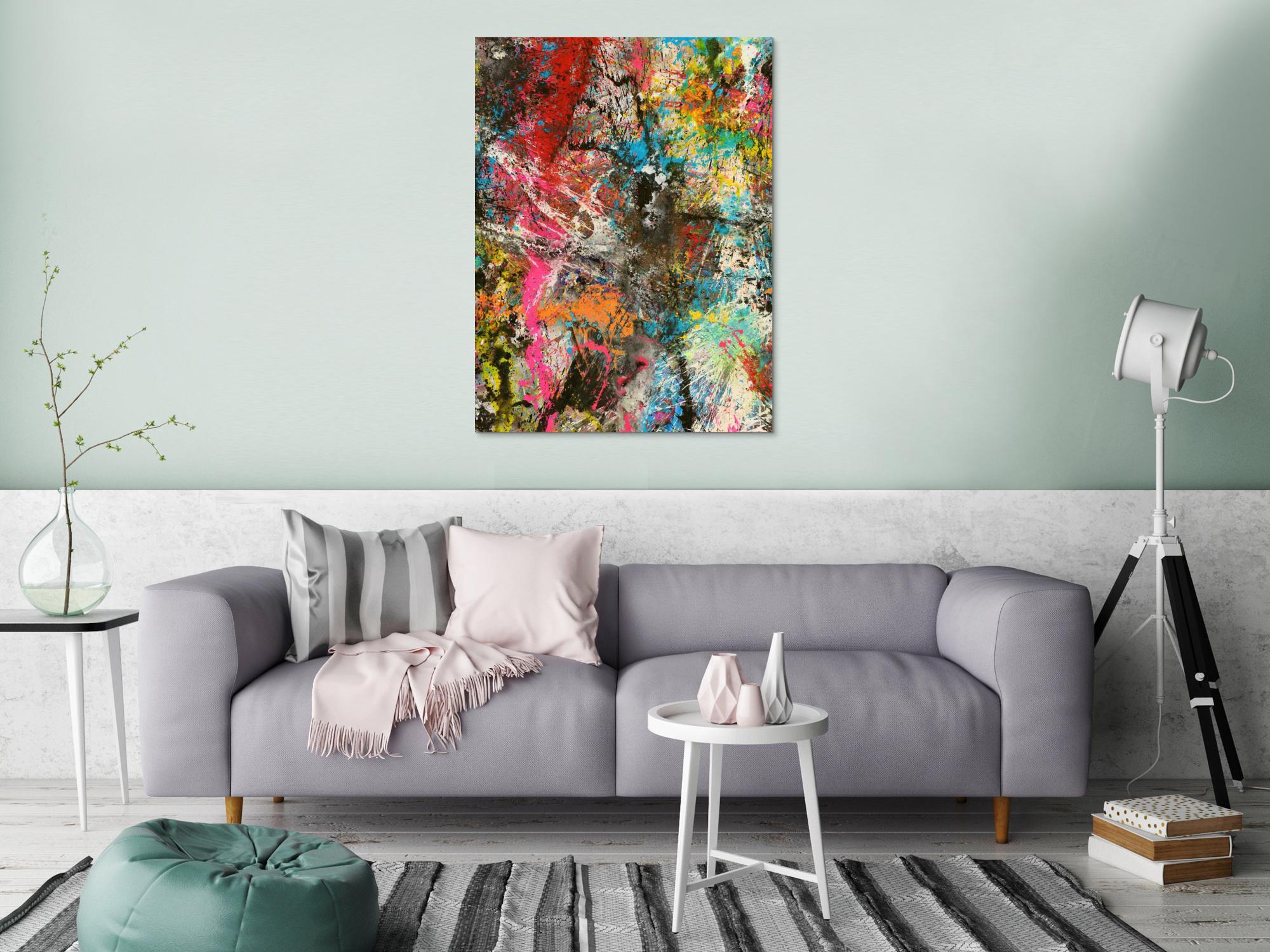 Abstraktes Bild auf Leinwand