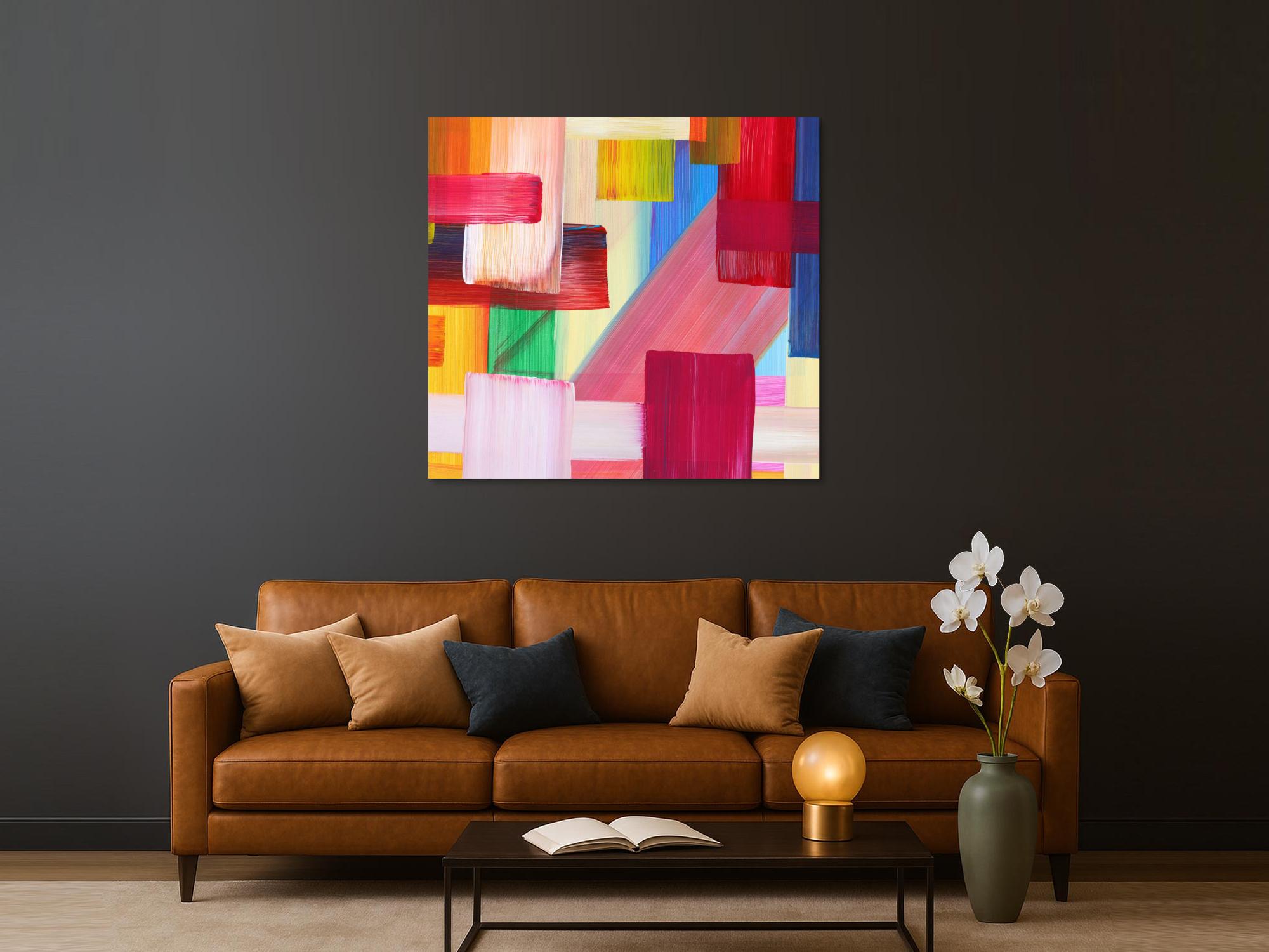Abstraktes Bild auf Leinwand