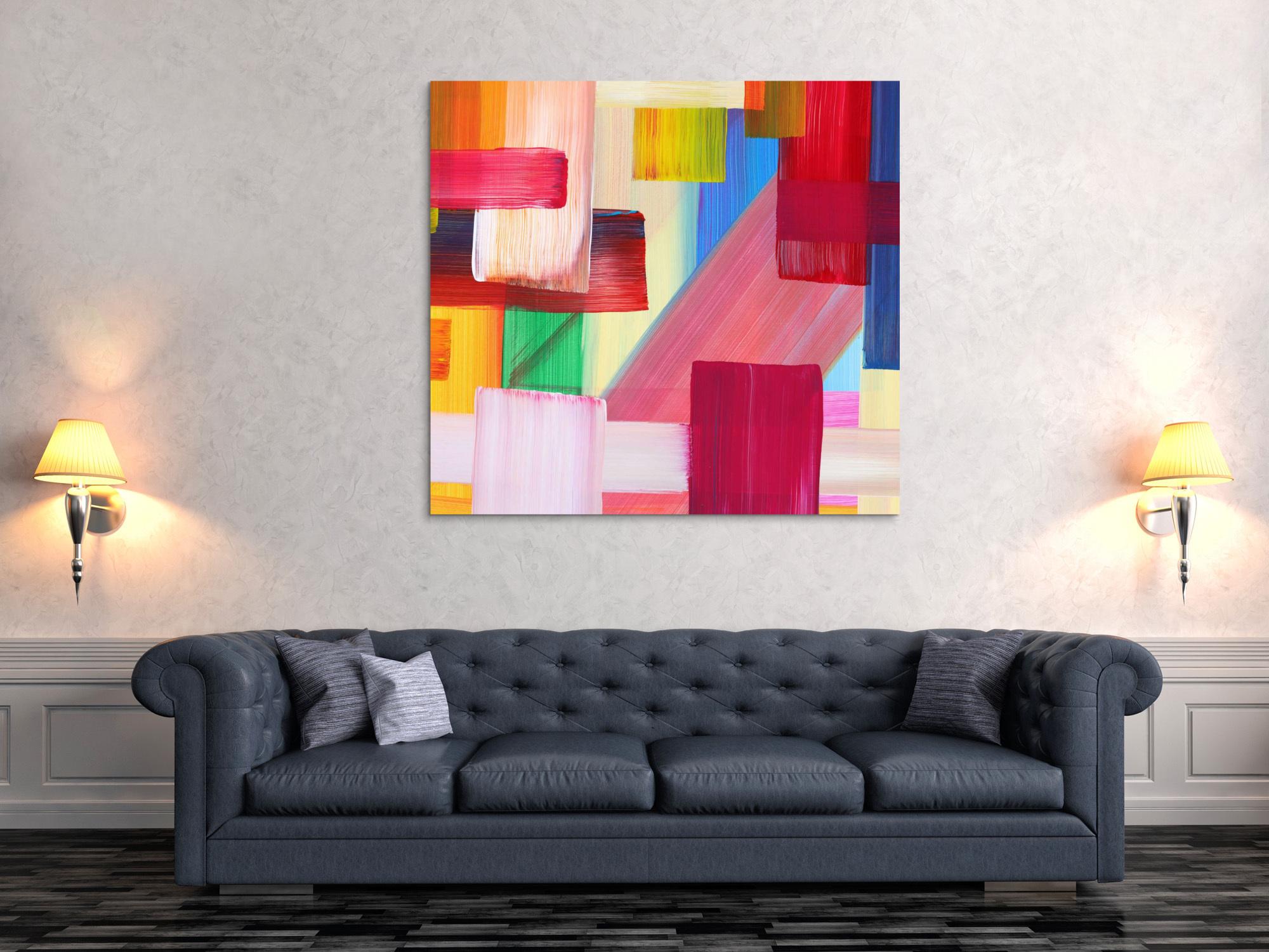 Abstraktes Bild auf Leinwand