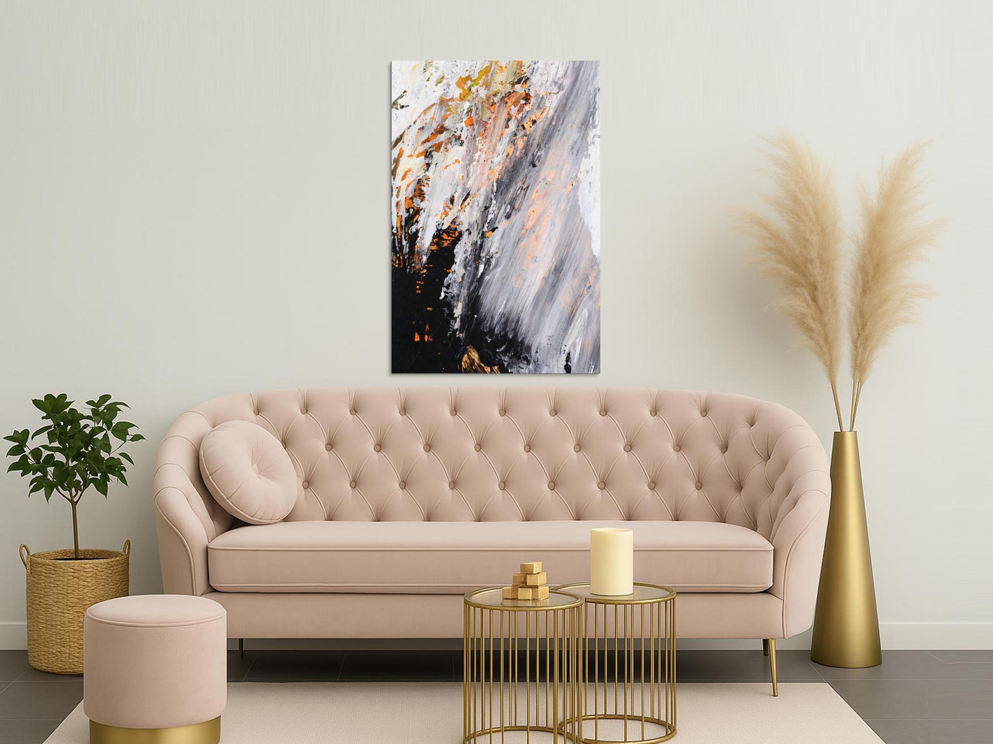 Abstraktes Bild auf Leinwand