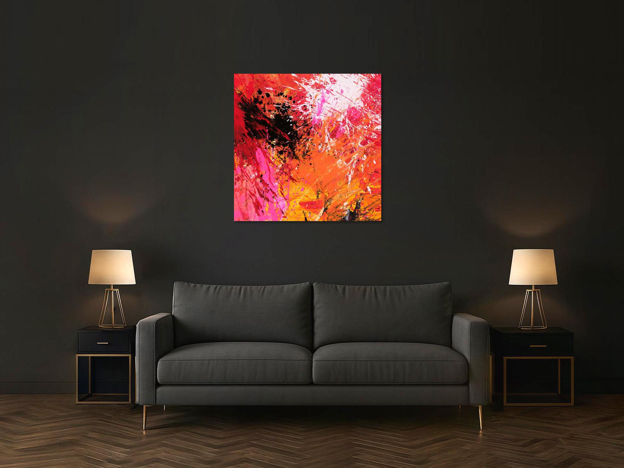 Abstraktes Bild auf Leinwand