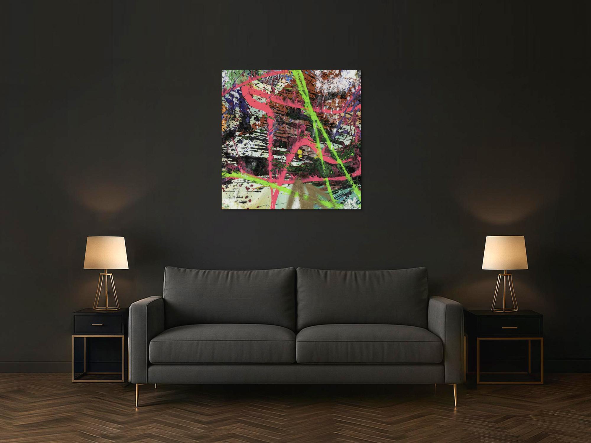 Abstraktes Bild auf Leinwand