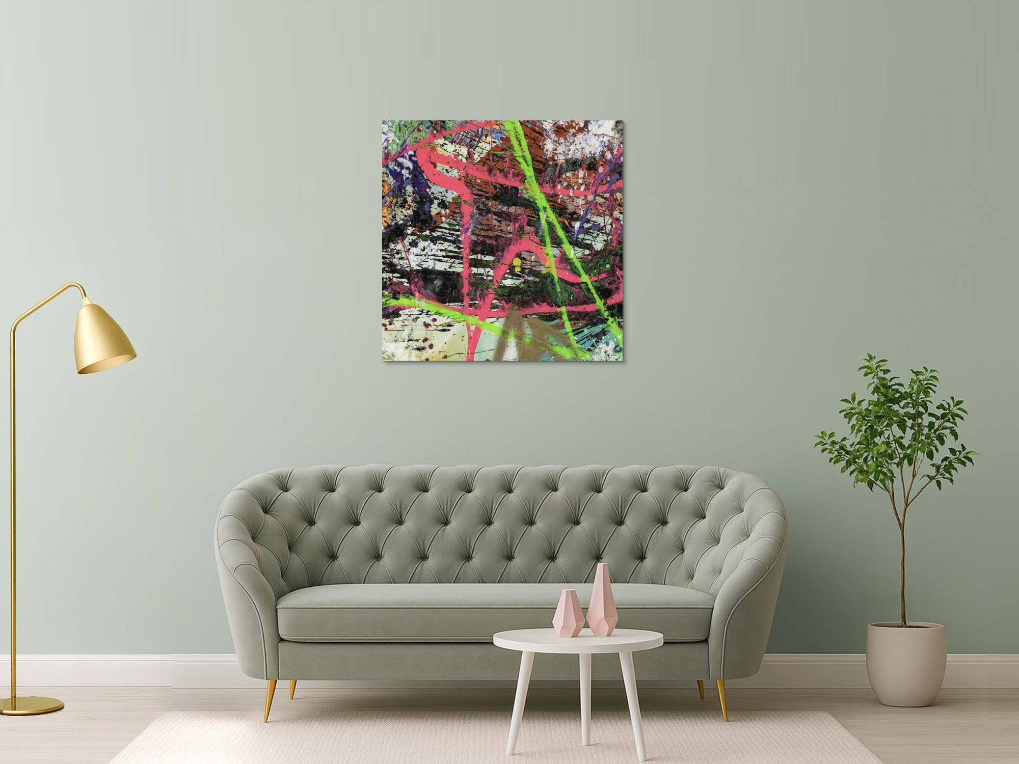 Abstraktes Bild auf Leinwand