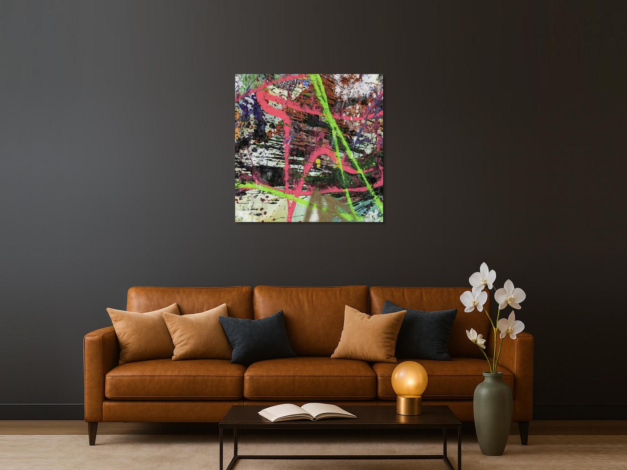 Abstraktes Bild auf Leinwand
