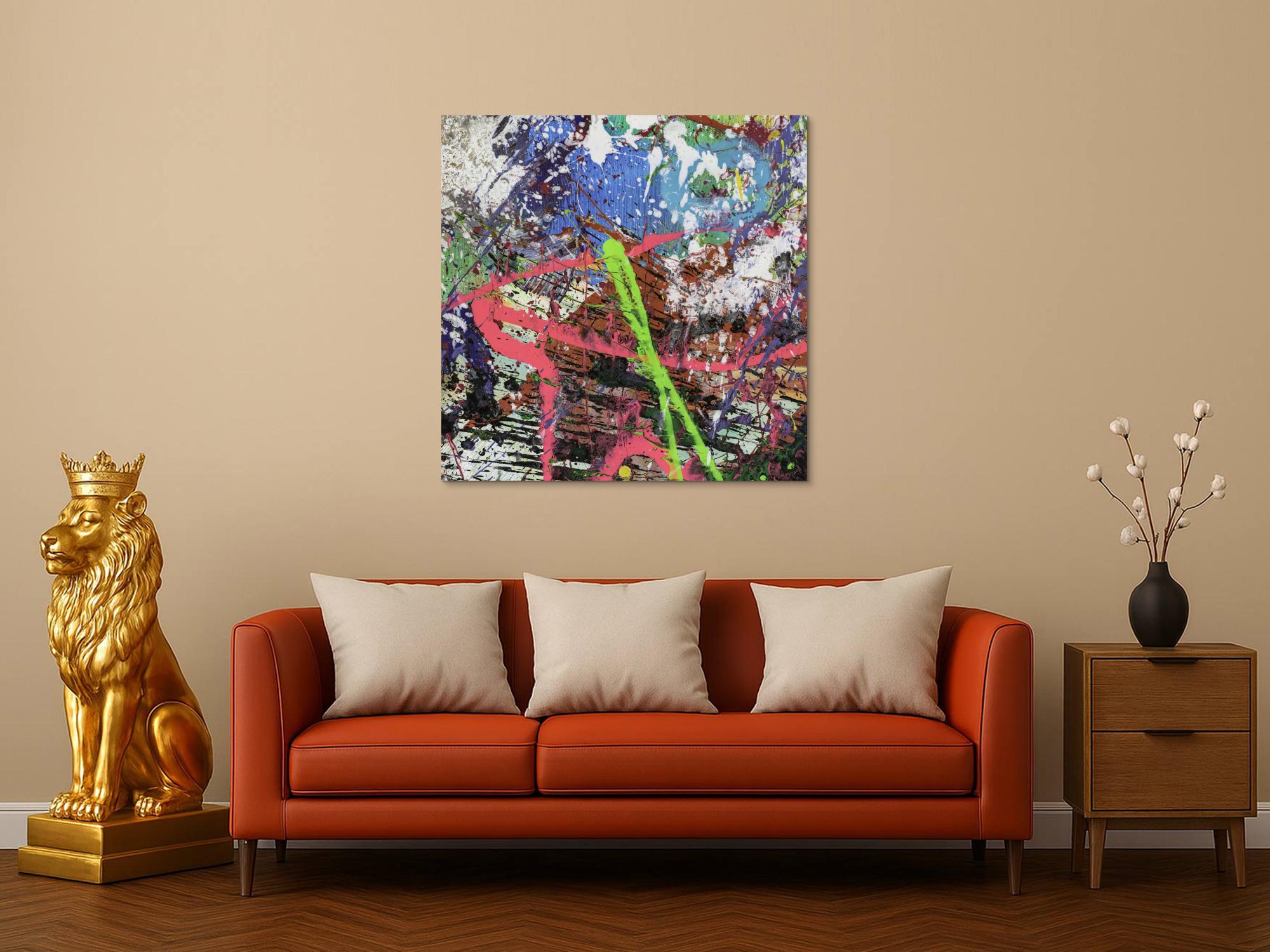 Abstraktes Bild auf Leinwand