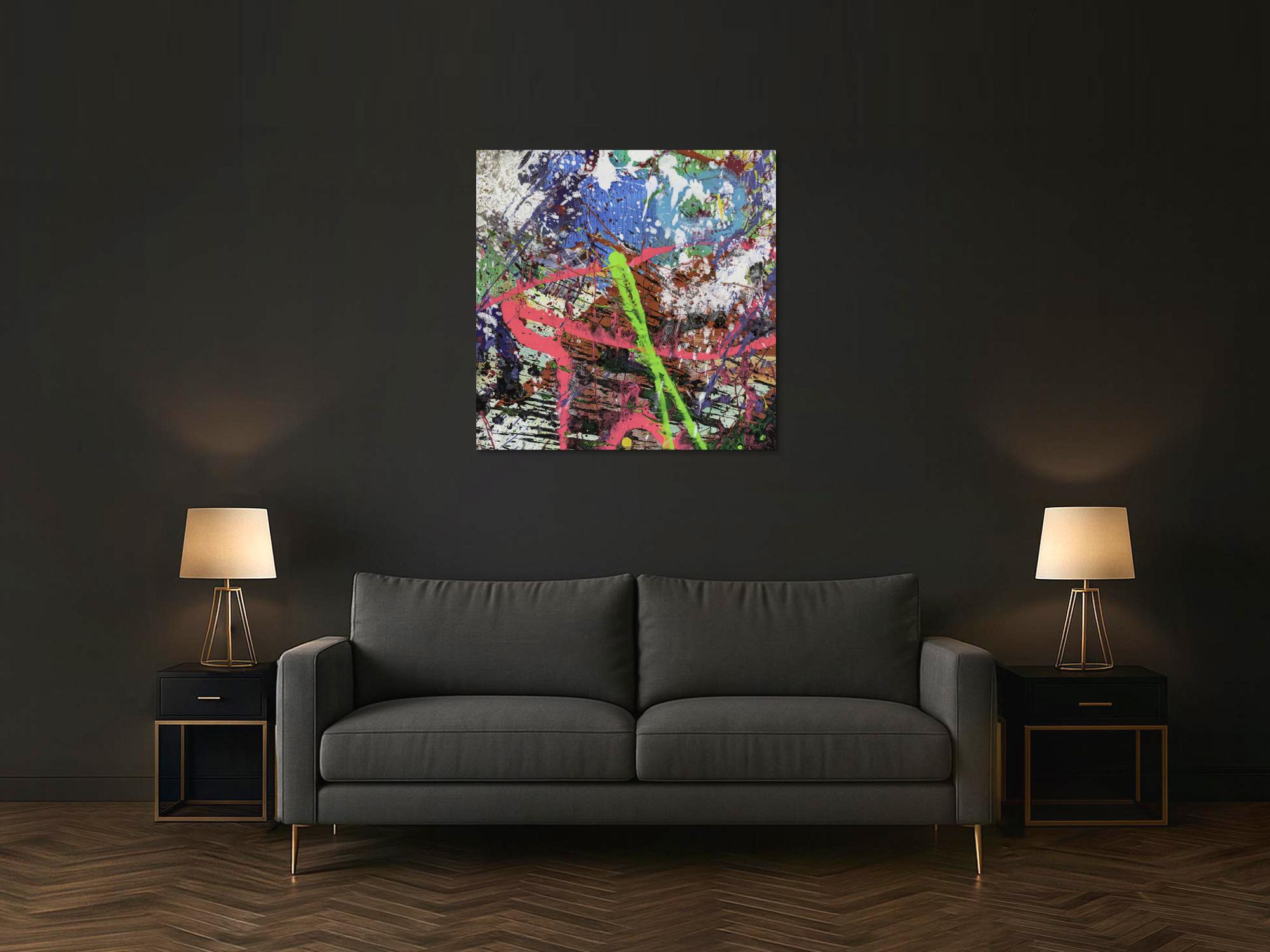 Abstraktes Bild auf Leinwand