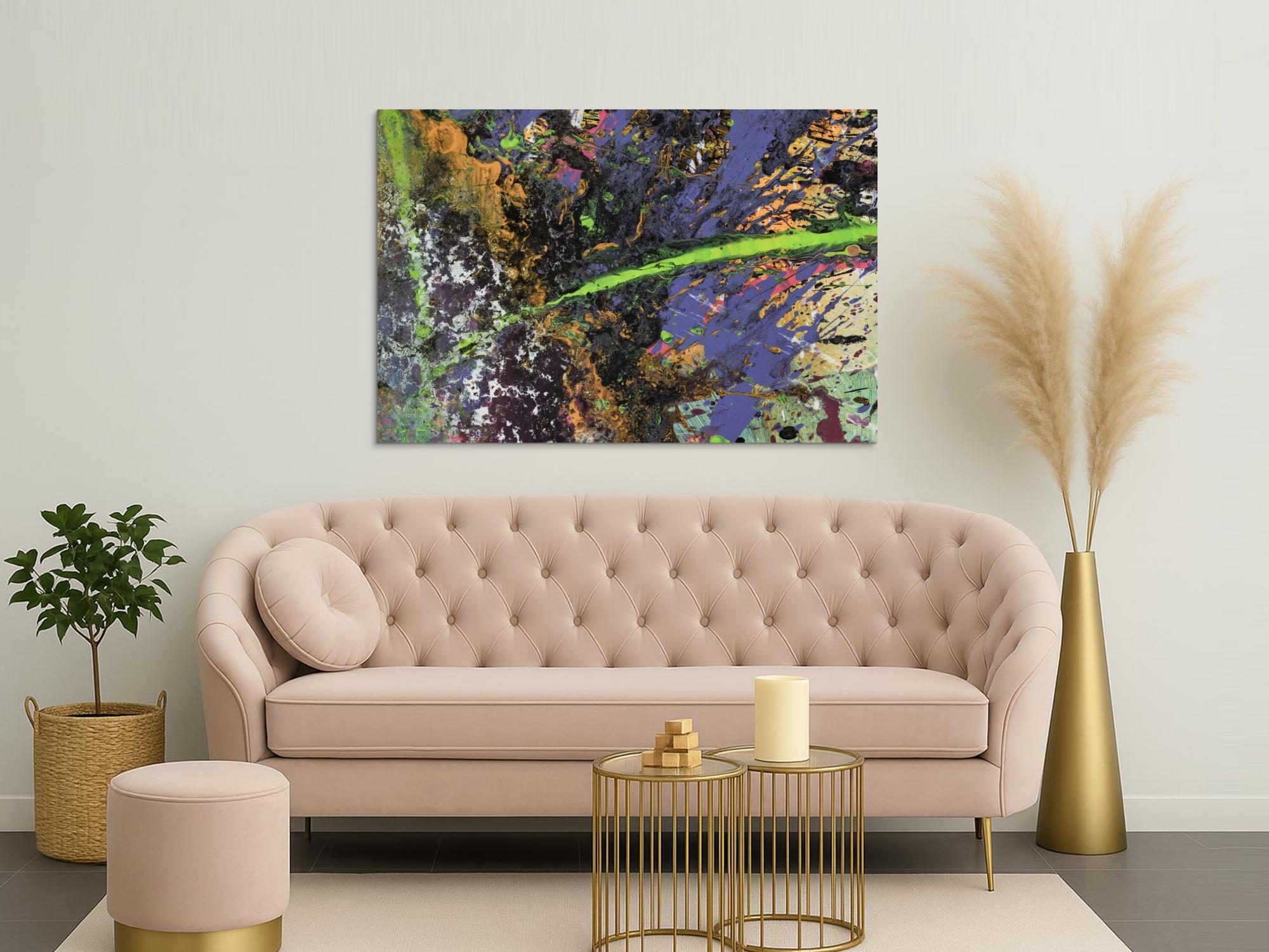 Abstraktes Bild auf Leinwand