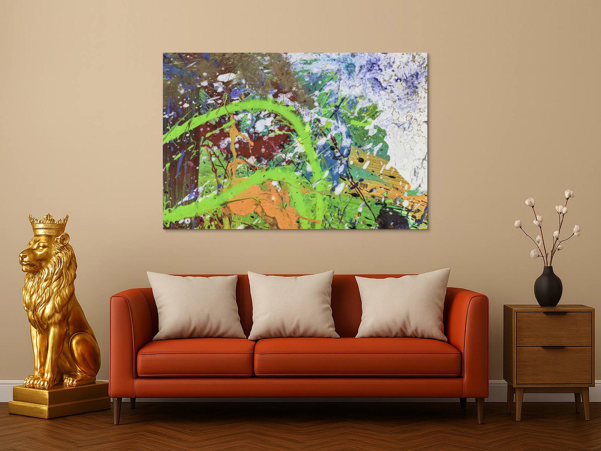 Abstraktes Bild auf Leinwand